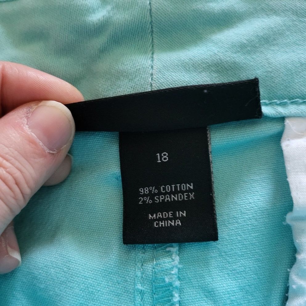 Other Lane Bryant Teal Cotton Shorts - Size 18 Size 40" / US 18 - 4 Thumbnail