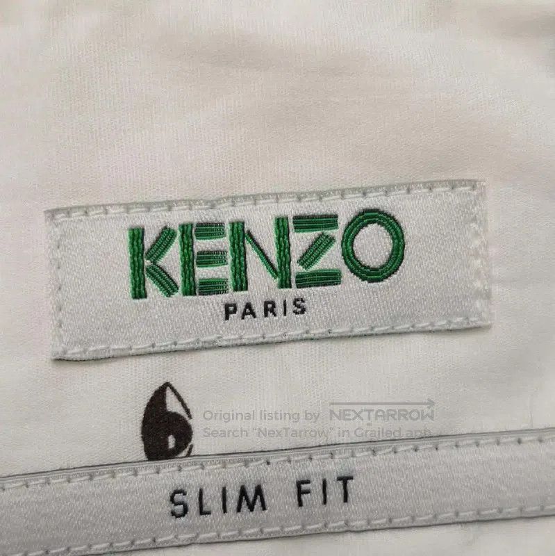 Kenzo KENZO White Cotton Long Sleeve Shirt . Size US L / EU 52-54 / 3 - 5 Thumbnail