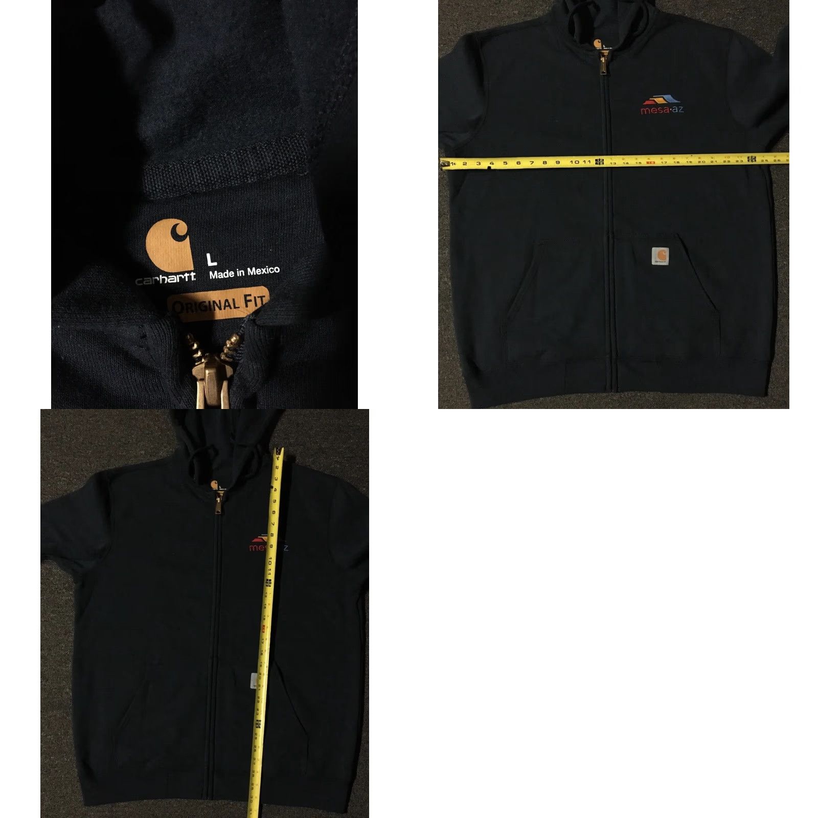Carhartt VINTAGE Carhartt Faded Zip Hoodie L Grunge Biker Skate Surf WIP Trucker Jacket 90s Size US L / EU 52-54 / 3 - 8 Thumbnail