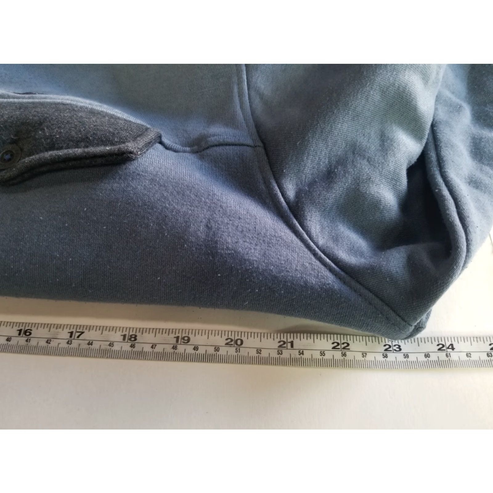 CO Jetty Apparel Co Men's Hoodie Zip Up Blue M Blue/Gray Full Zip Hoodie Size US M / EU 48-50 / 2 - 4 Thumbnail
