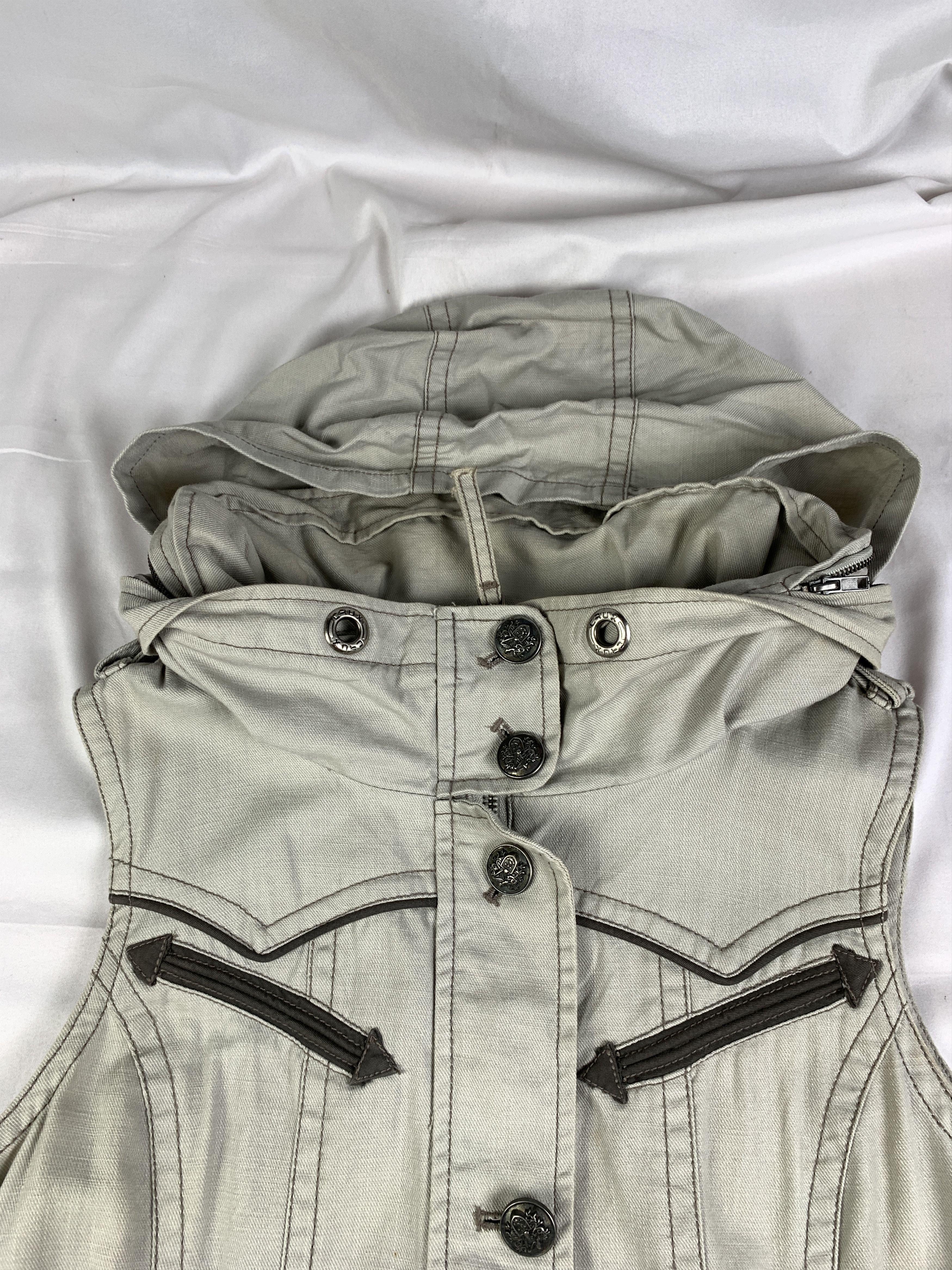 Japanese Brand Crux London Off-white Bono Vest (S) Size S / US 4 / IT 40 - 5 Thumbnail