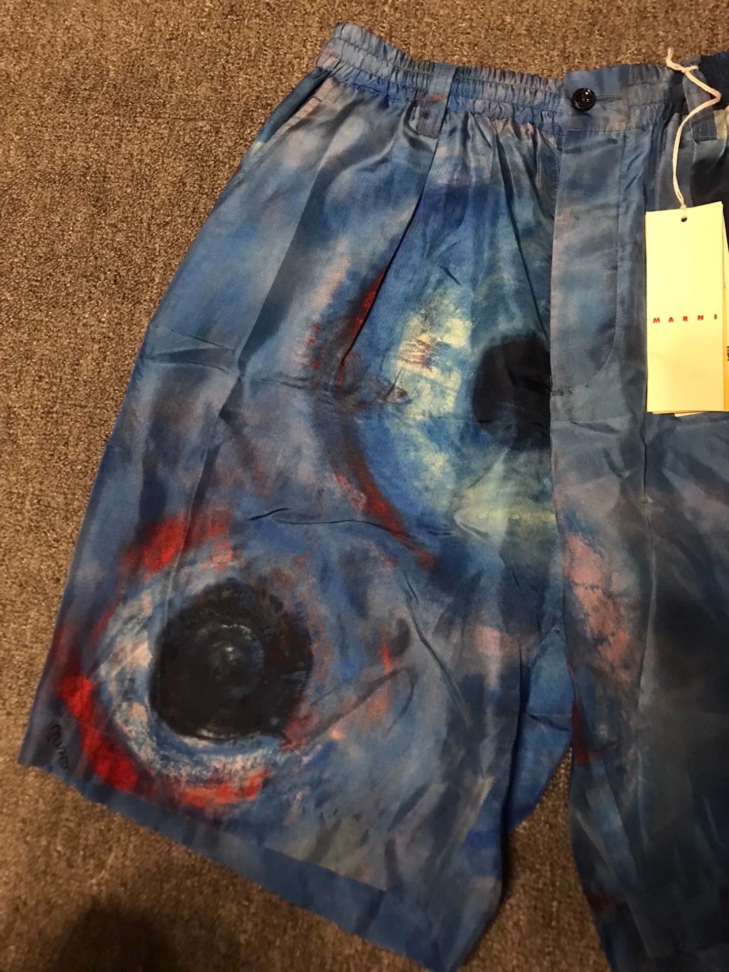 Marni Marni Italian Silk Dyed Pattern Shorts 48 IT Size US 32 / EU 48 - 3 Thumbnail