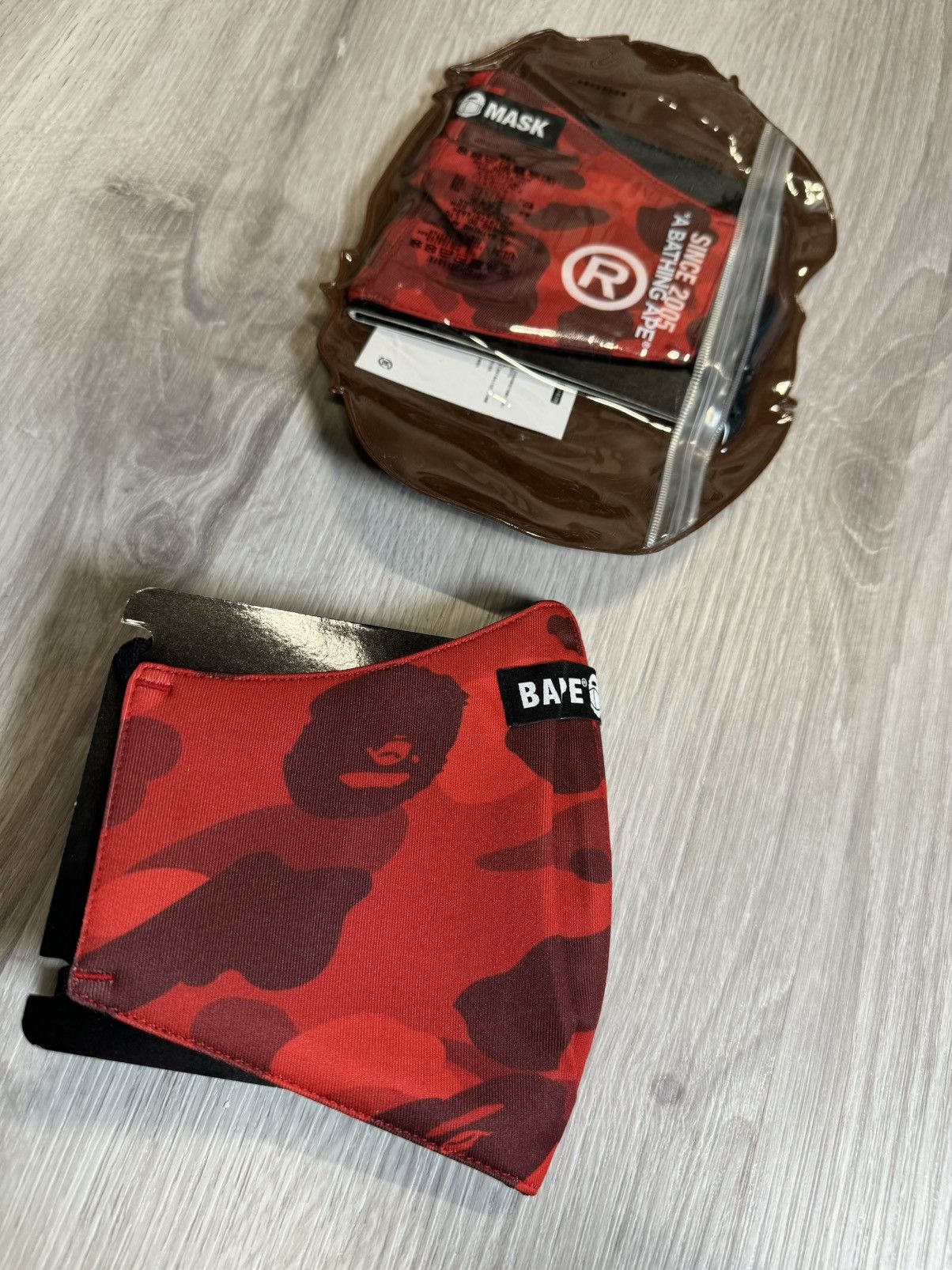 Bape Bape Red Camo Mask Size ONE SIZE - 3 Thumbnail