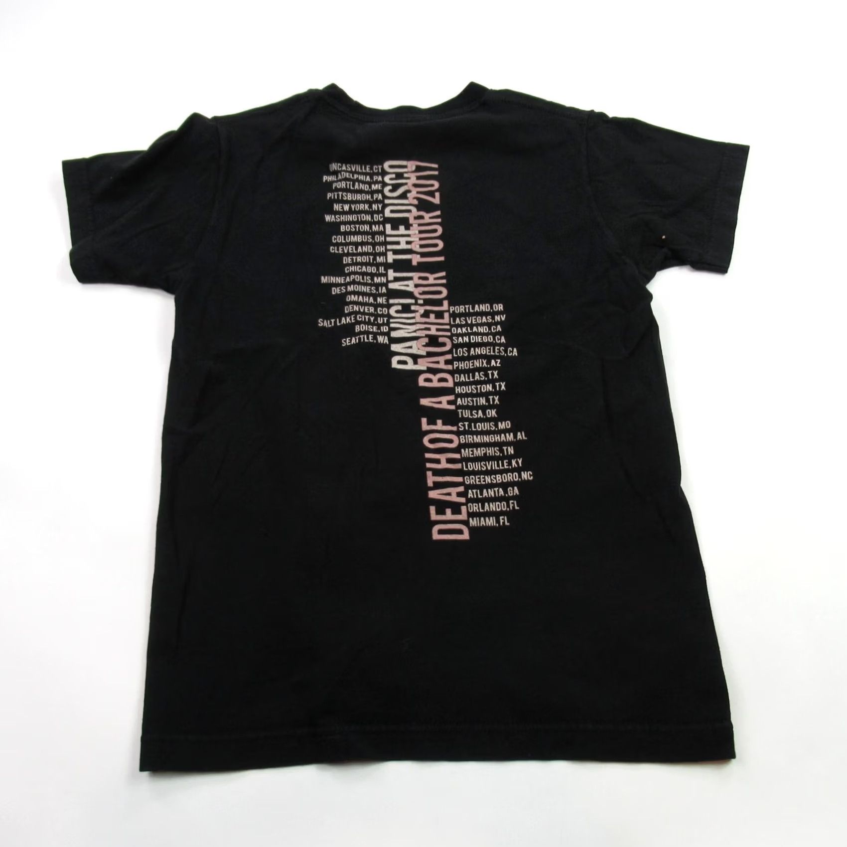 Tultex Panic at the Disco Shirt Mens Small Short Sleeve Black Crew Neck Concert Tultex 100% Cotton Logo Band Music Rock Shirt Men S Black Crew Neck Size US S / EU 44-46 / 1 - 3 Thumbnail