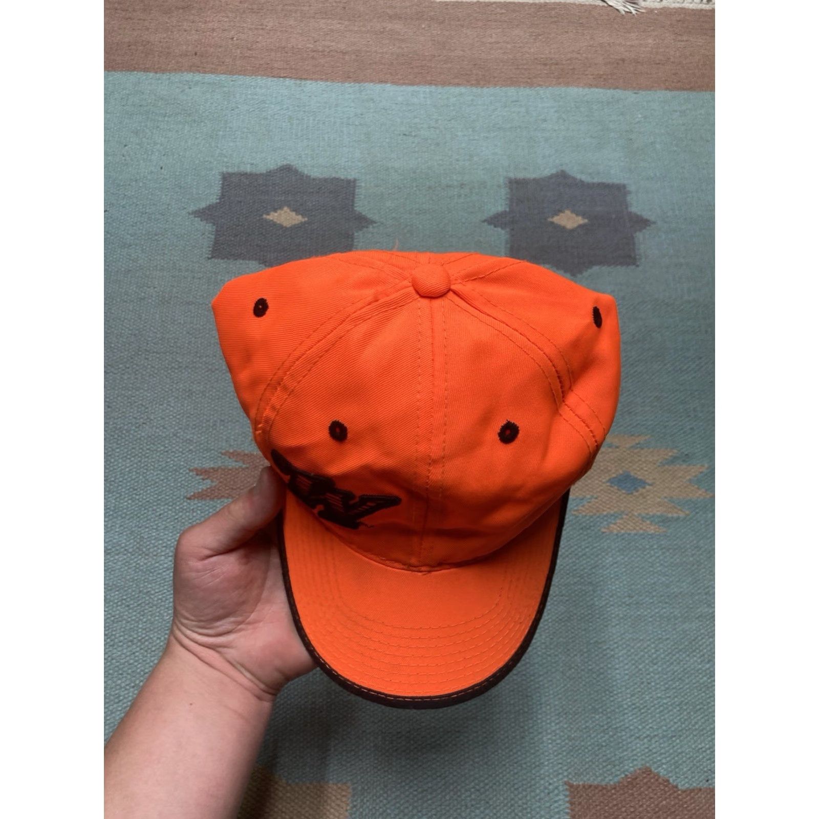 Vintage VINTAGE Winchester Strapback Hat Cap Hi Vis Blaze Orange Hunting Shotgun Guns Baseball Cap Men Adjustable Orange Blaze Hunting Mens Size 44L - 3 Thumbnail