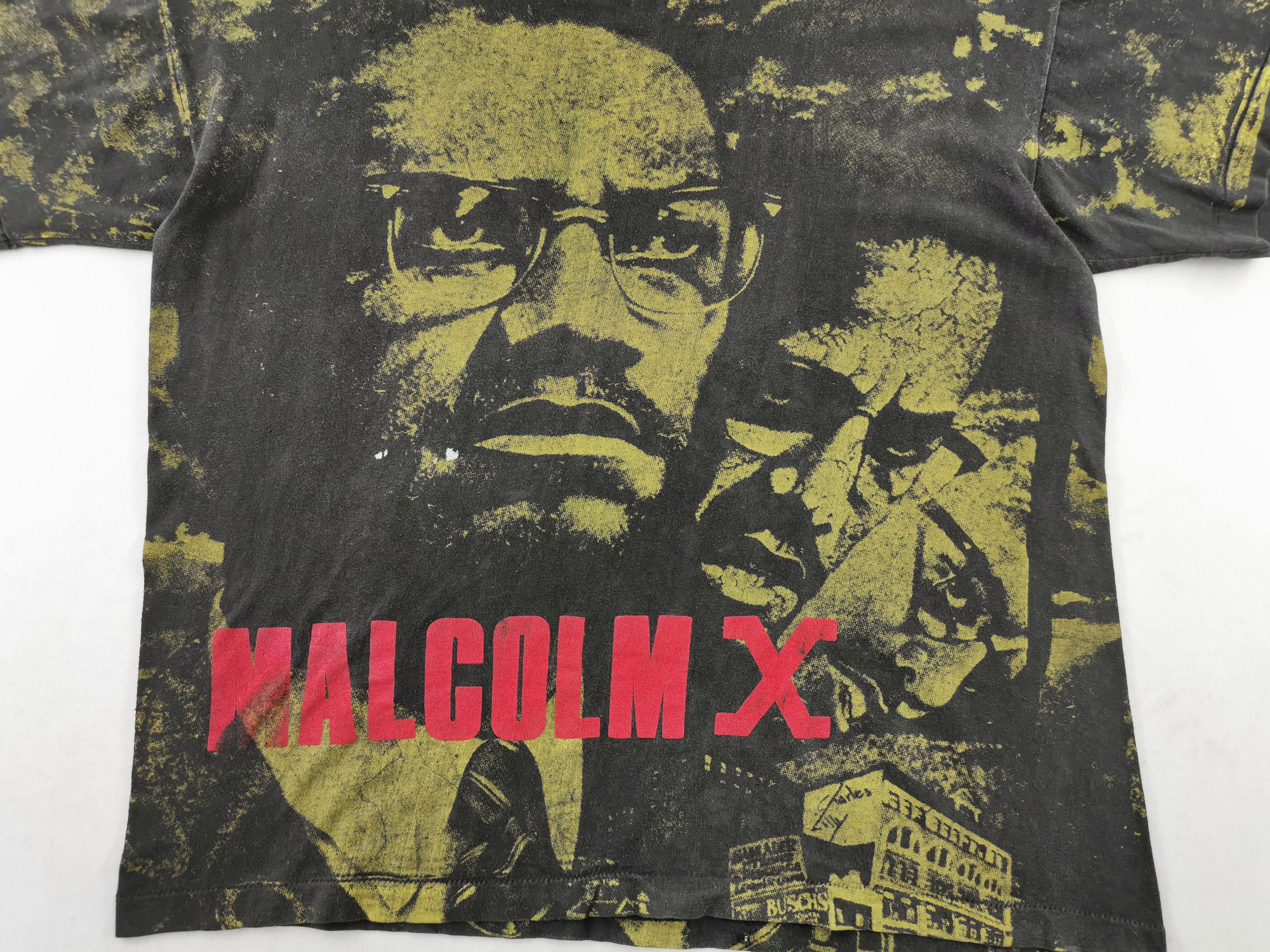 Other Distressed Shirt Vintage 90s Malcolm X Tees T Shirt Size XL Size US XL / EU 56 / 4 - 4 Thumbnail