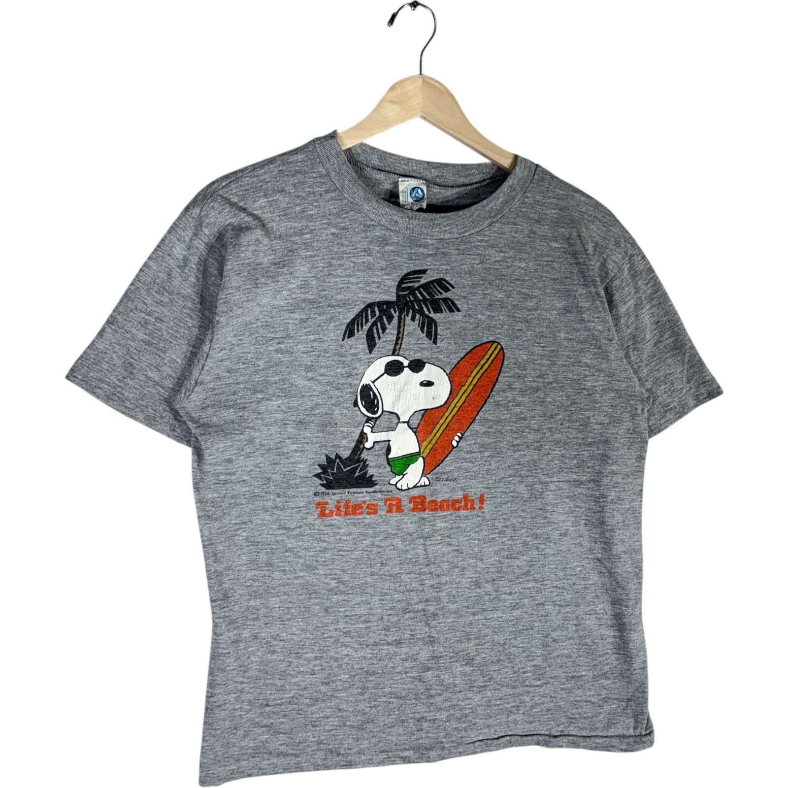 Vintage Vintage Peanuts Snoopy Life's A Beach Tee Large Size US L / EU 52-54 / 3 - 4 Thumbnail