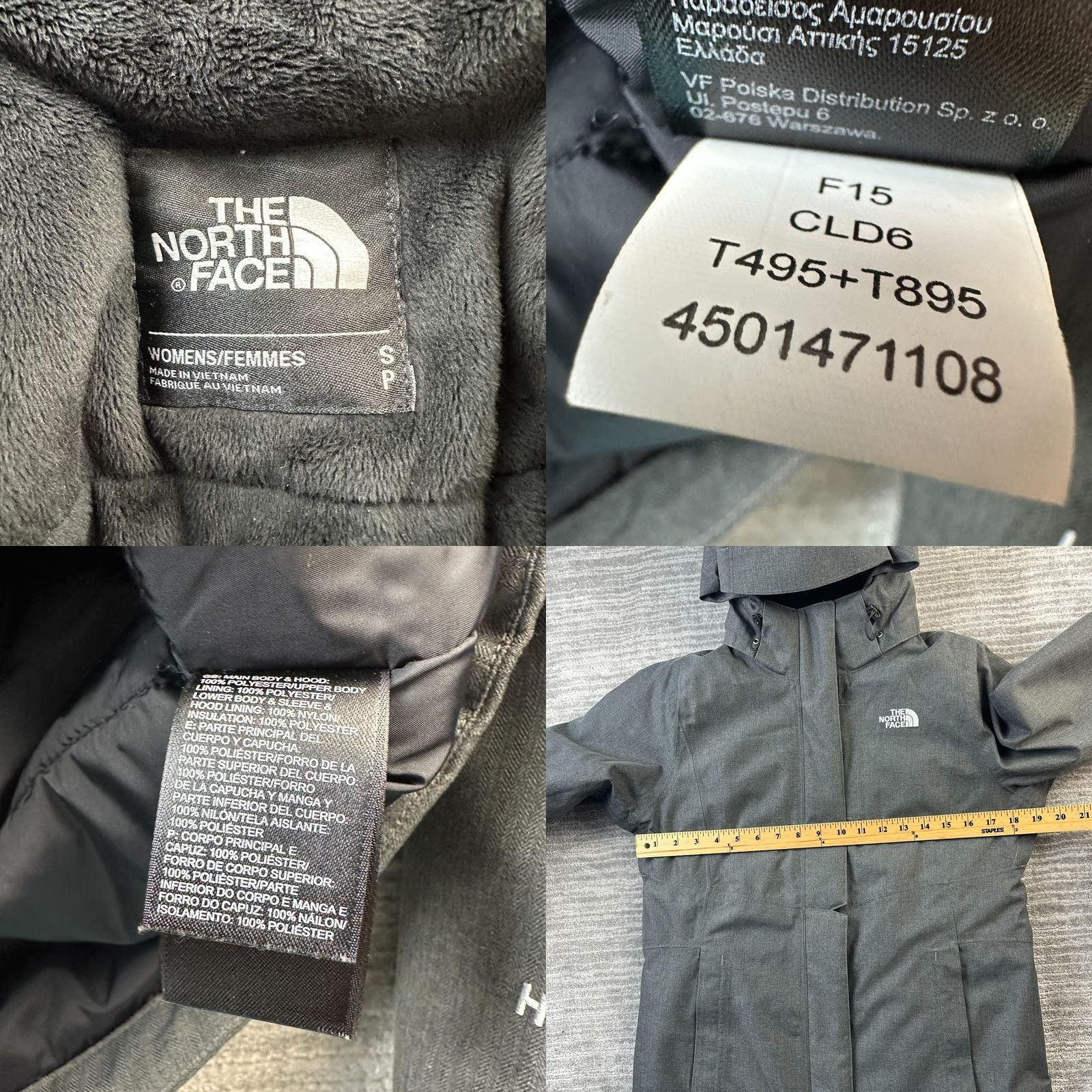 The North Face The North Face Jacket Womens Small Gray Inlux Insulated Hyvent Parka Size S / US 4 / IT 40 - 8 Thumbnail
