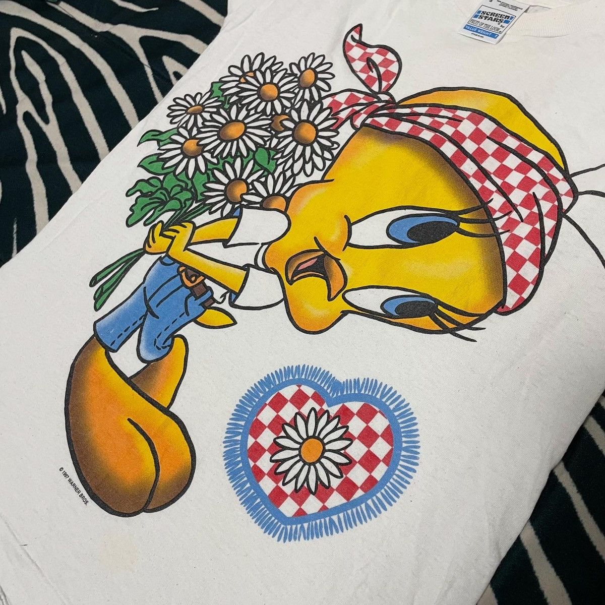 Cartoon Network Vintage 1997 Looney Tunes Tweety T-Shirt Warner bros Size US S / EU 44-46 / 1 - 4 Thumbnail