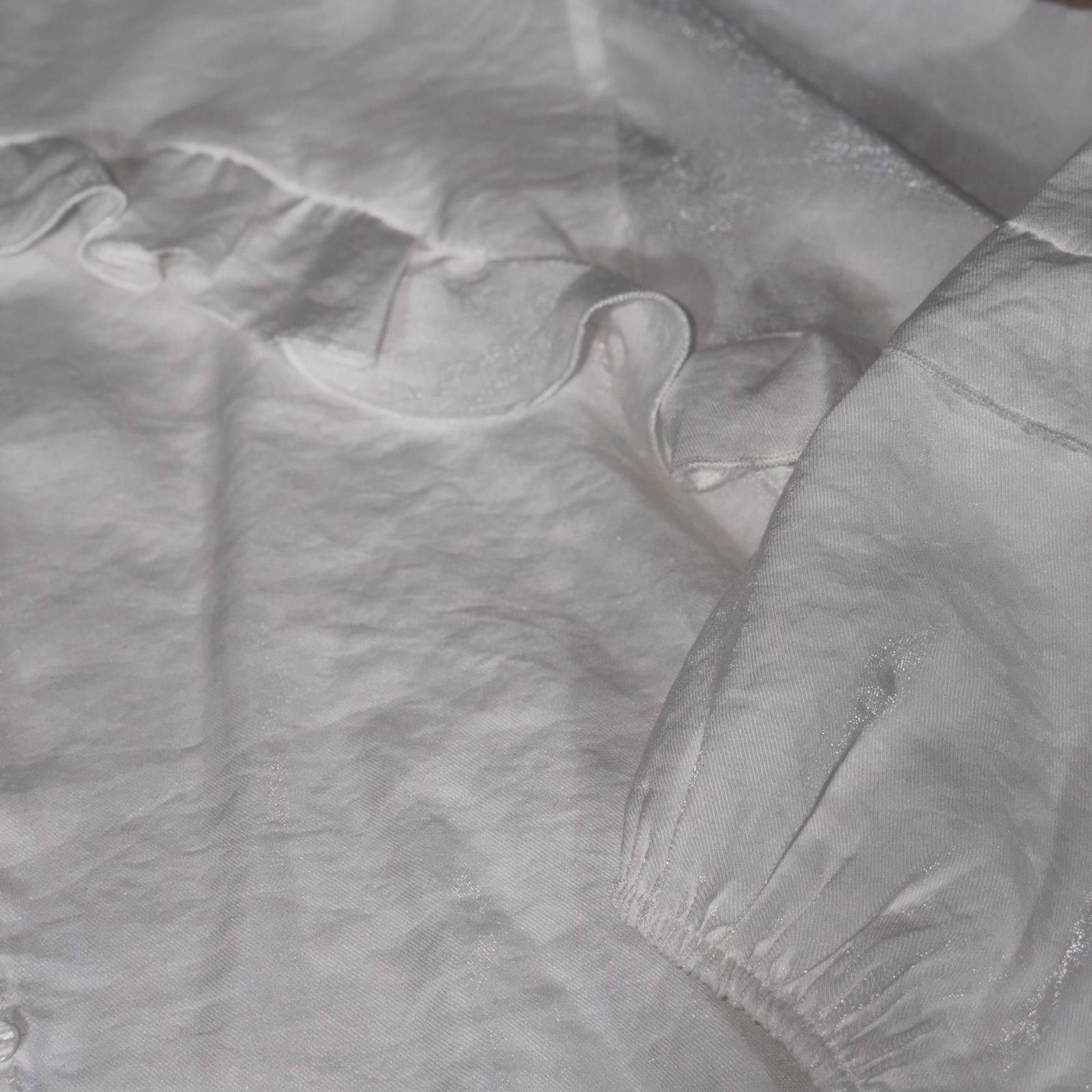 Zara Zara Girls 11/12 White Blouse Size L / US 10 / IT 46 - 5 Thumbnail