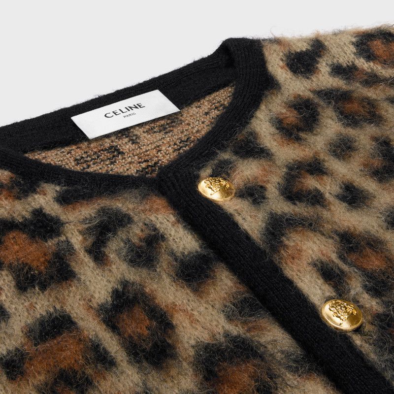 Celine o1bcso1str0126 RV00Q0ZQ7 Cardigan Jacket in Leopard Size US M / EU 48-50 / 2 - 3 Thumbnail