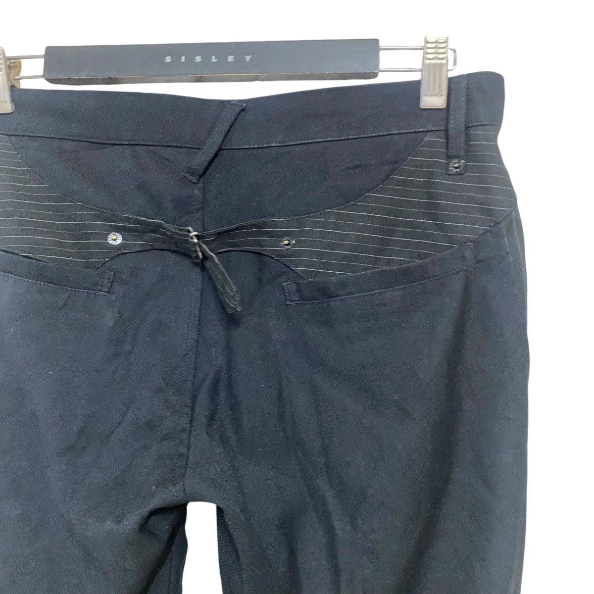 PPFM PPFM Black Paneled Trouser Low Rise Buckle Back Size US 32 / EU 48 - 12 Thumbnail