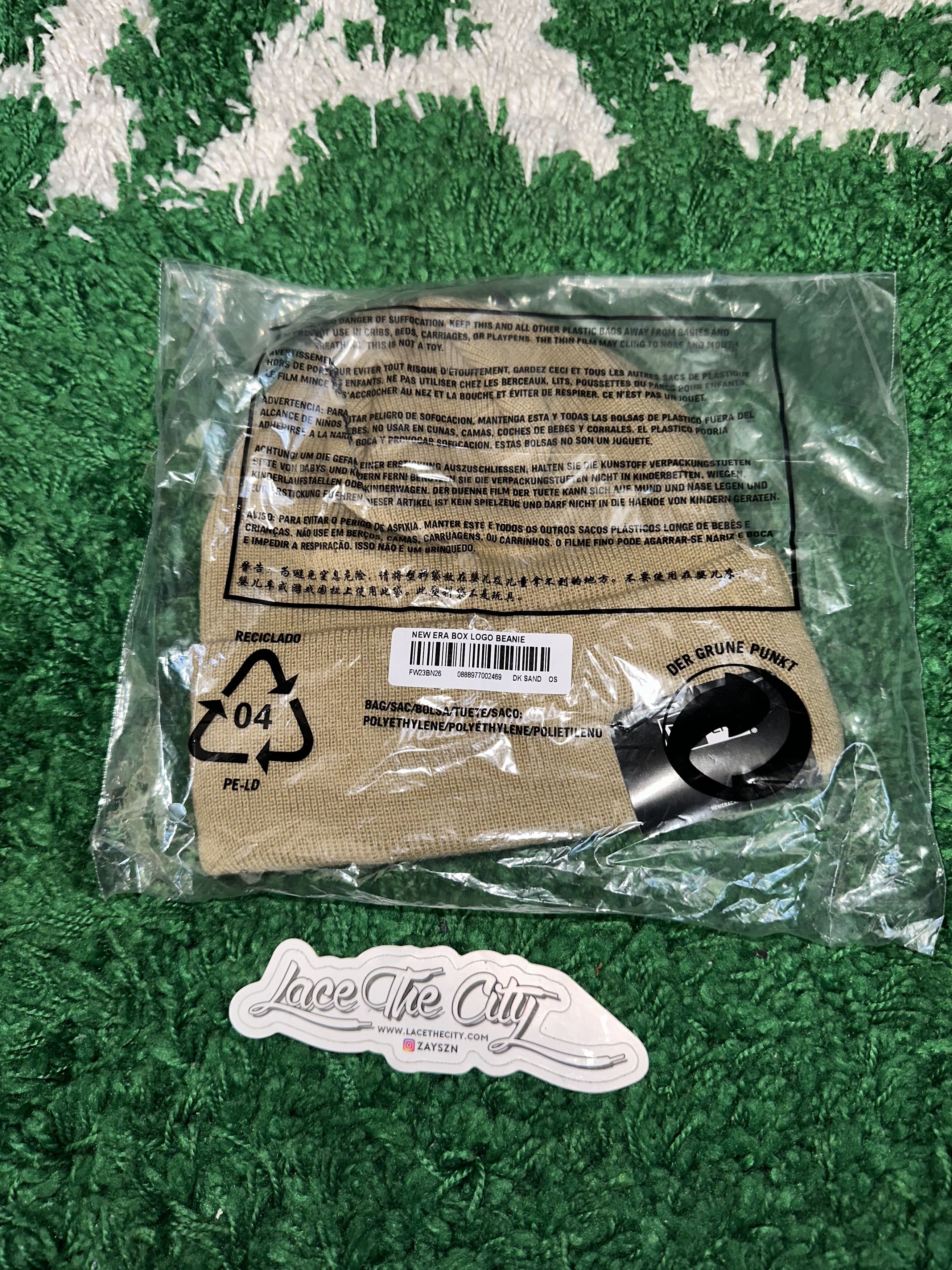 New Era × Supreme NEW ERA X SUPREME BOX LOGO BEANIE "Dark Sand" Size ONE SIZE - 2 Thumbnail