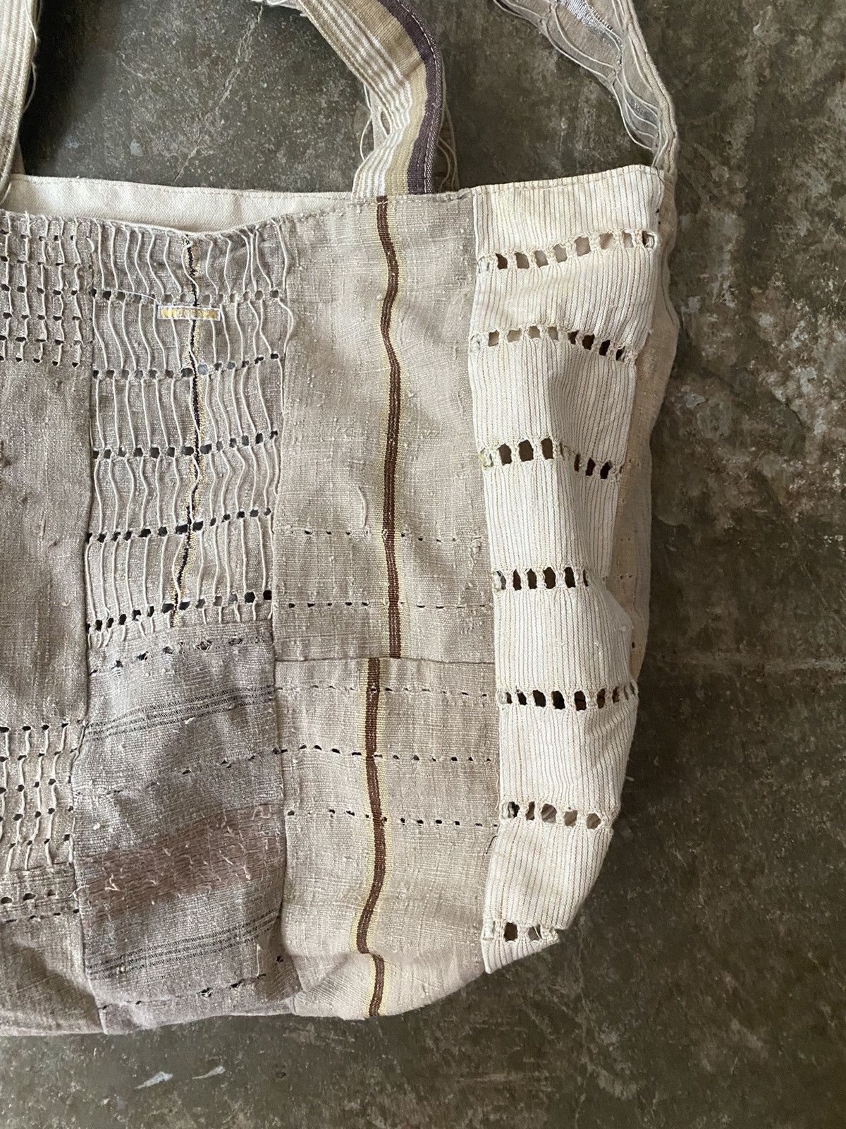 Japanese Brand Dosa Luna Patchwork Bag Kapital Comme des Garçons Visvim Size ONE SIZE - 3 Thumbnail