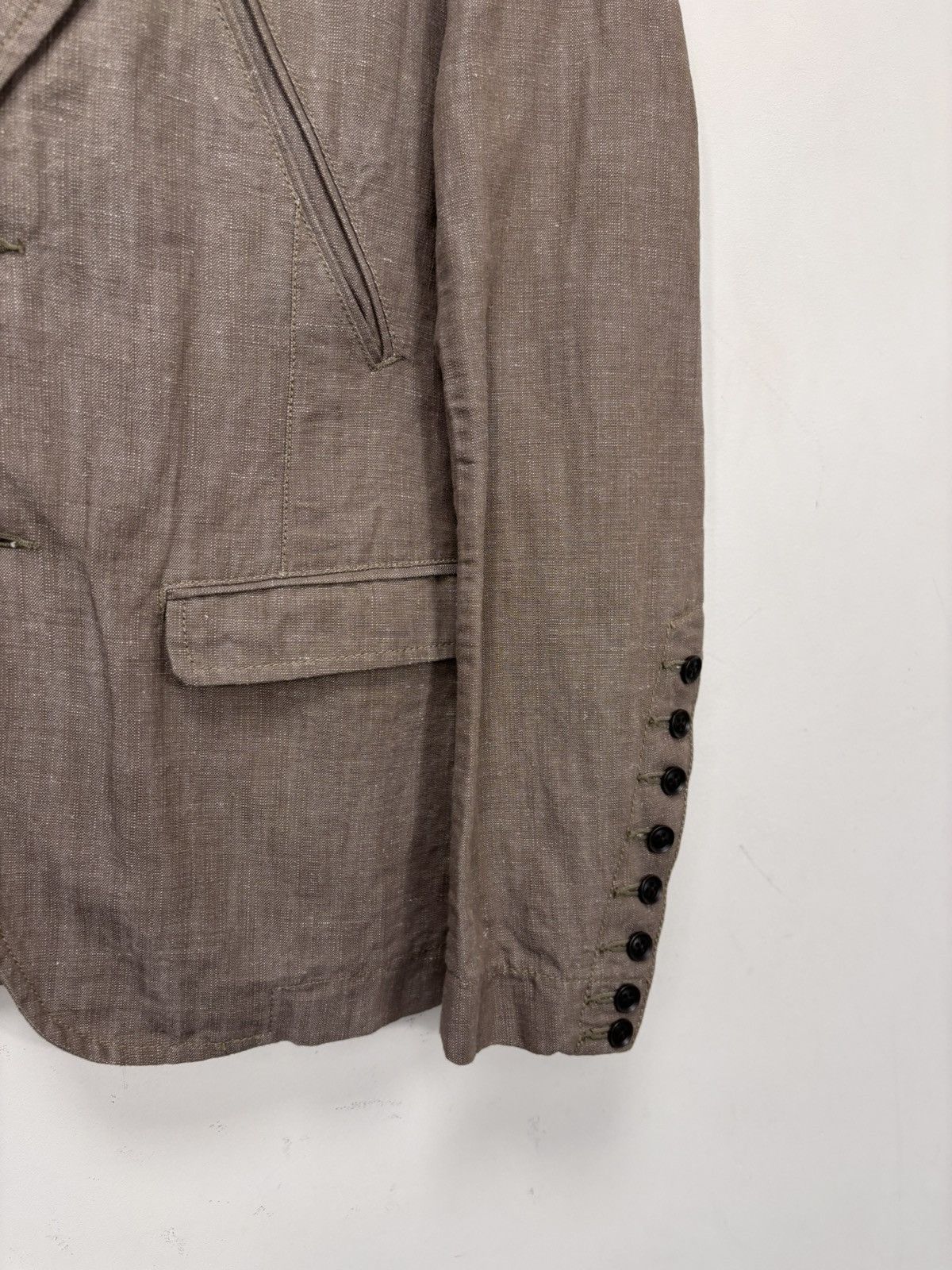 Wings + Horns Wings + Horns Research Linen Blend Tailored Blazer Jacket Size US S / EU 44-46 / 1 - 9 Thumbnail