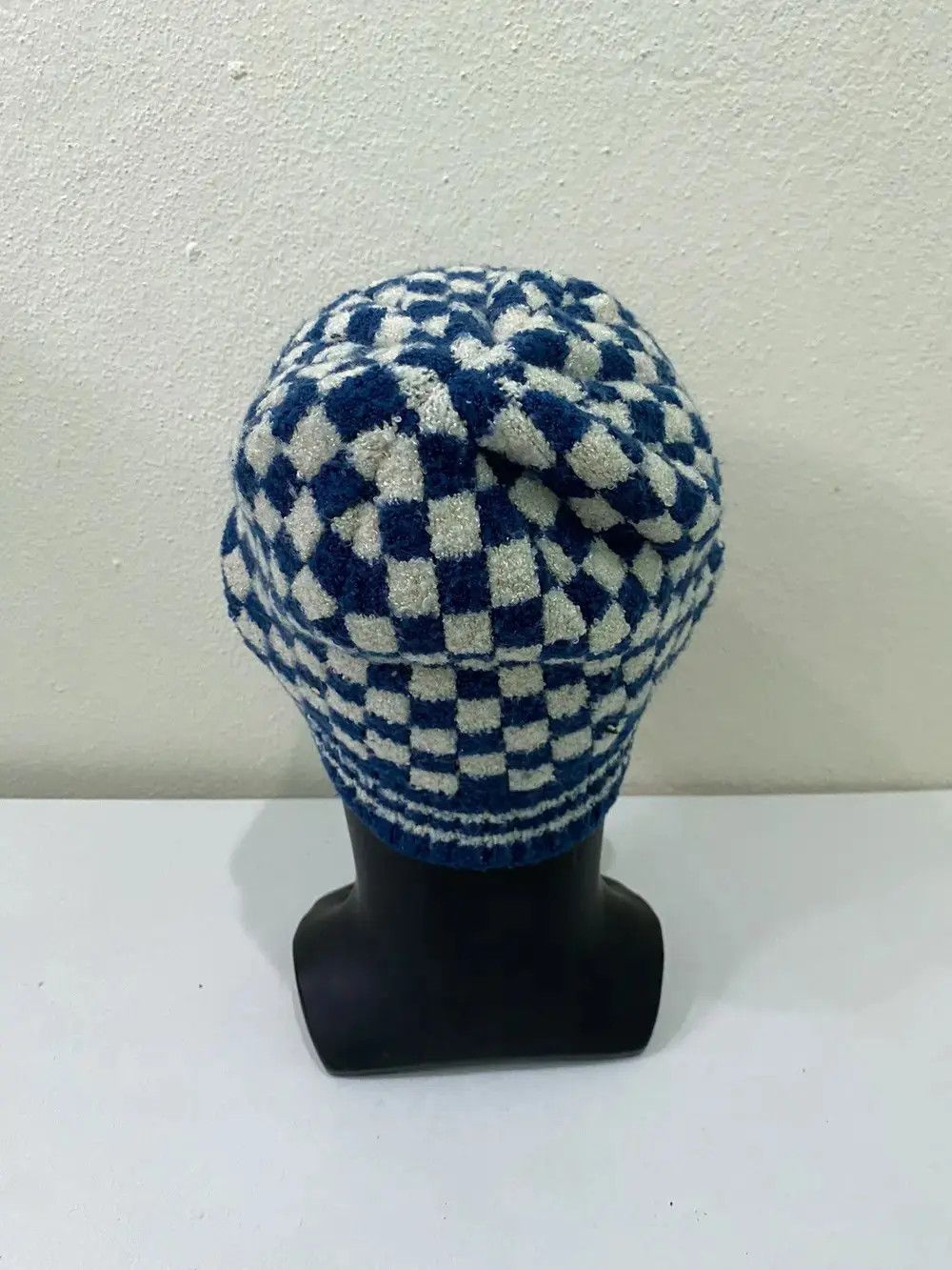 Japanese Brand × Vintage Vintage MPS Small Logo Plaid Tartan Beanie Hat Size ONE SIZE - 4 Thumbnail
