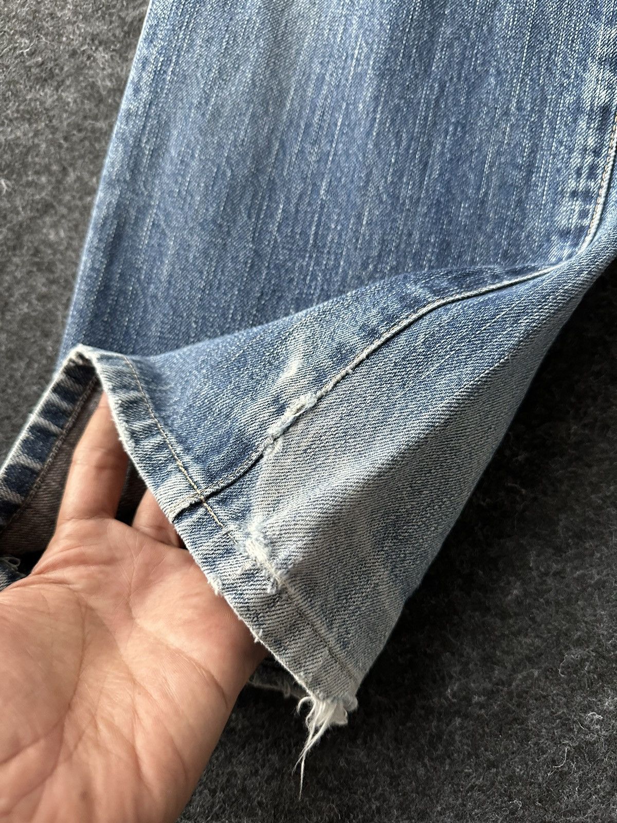 Levi's Vintage Levis 510 Red Loop Faded Washed Distressed D439 Size US 30 / EU 46 - 10 Thumbnail