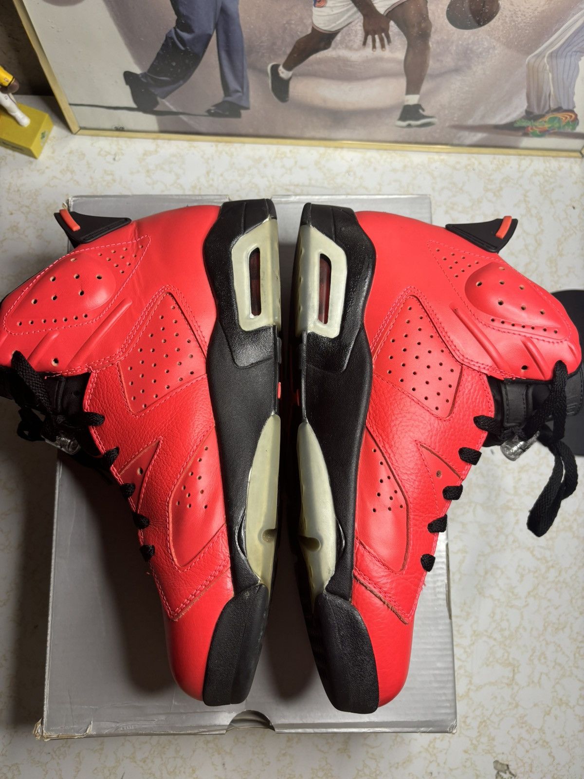 Jordan Brand Air Jordan 6 Retro Infrared 23 2014 Size US 10.5 / EU 43-44 - 3 Thumbnail