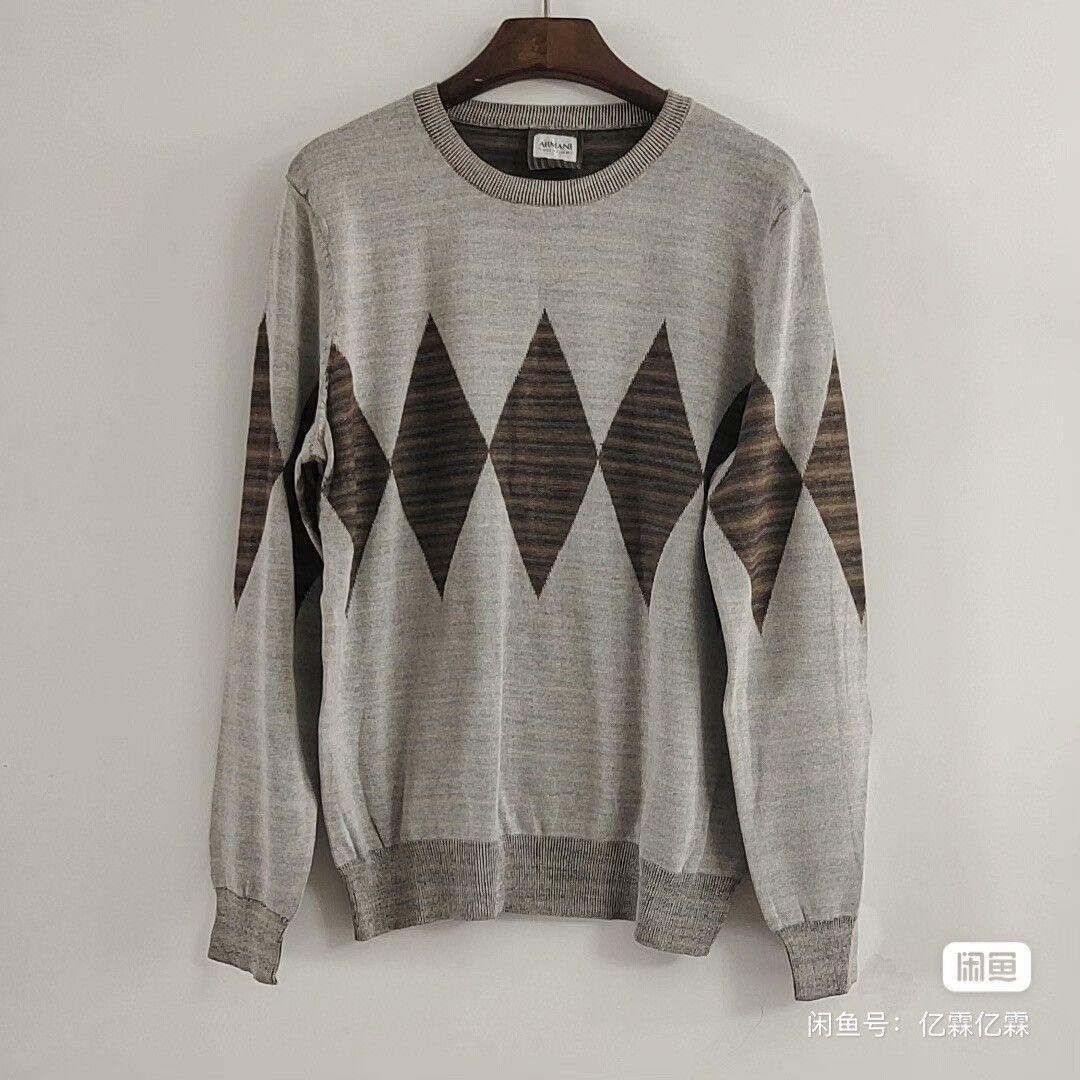 armani collezioni knit sweater top