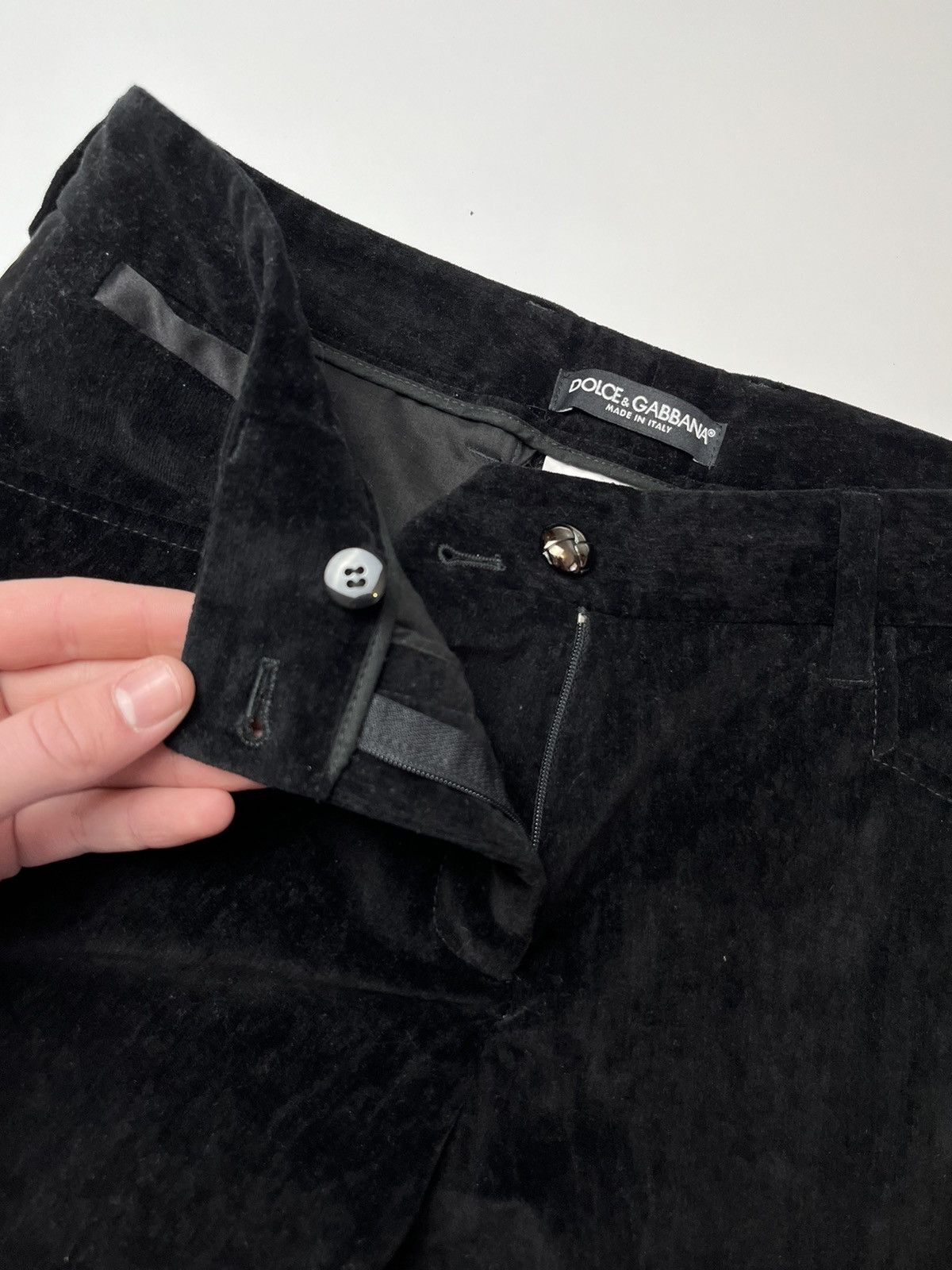 Dolce & Gabbana Women's Velour Pants Dolce Gabbana With Silk Stripes Size 40 Size 40" / US 18 - 5 Thumbnail