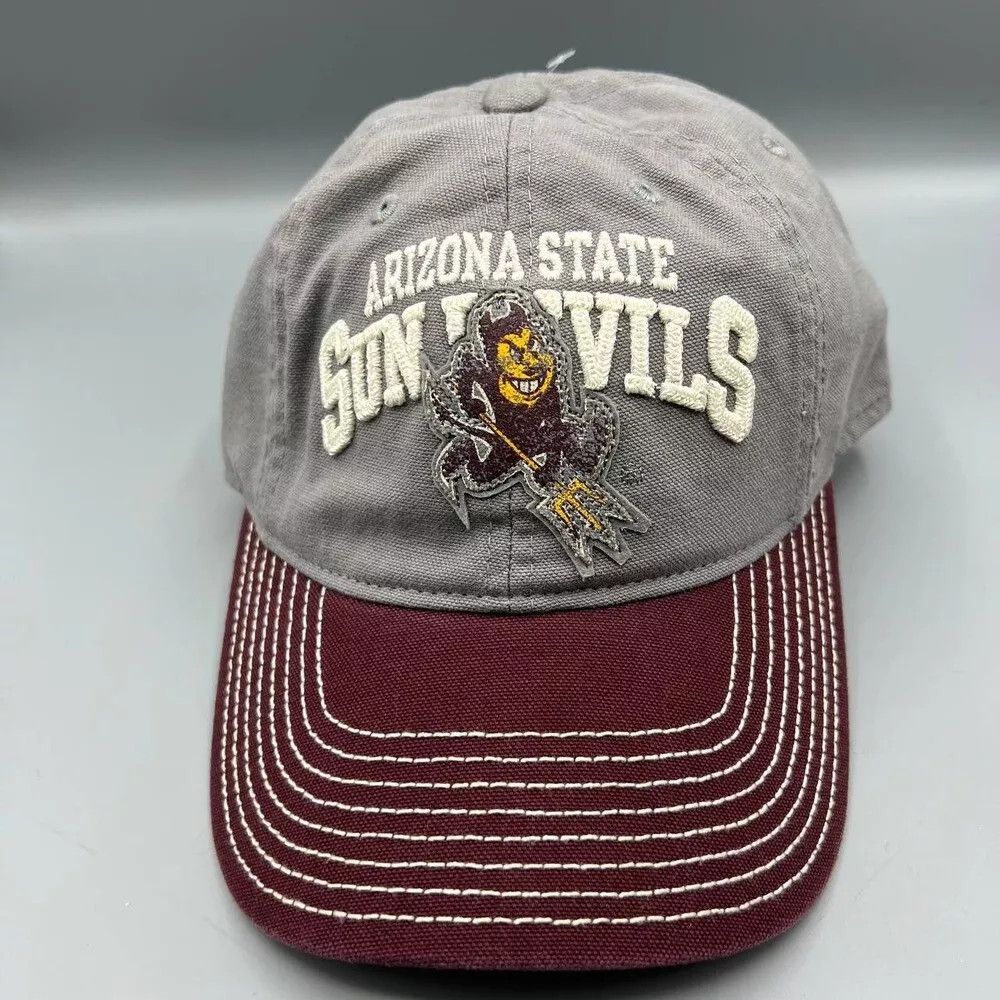 Adidas Arizona State Sun Devils Hat Women Gray Camo Strap Back Cap Size ONE SIZE - 1 Thumbnail