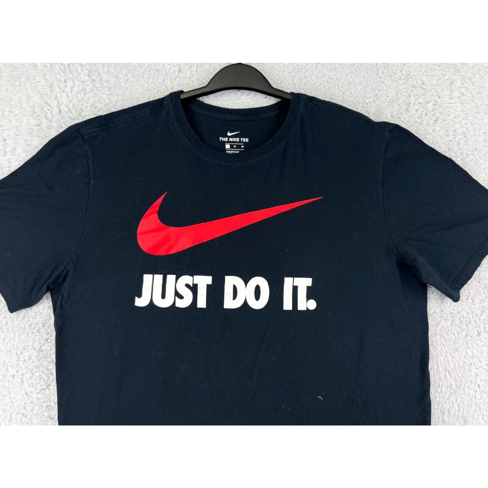 Nike Nike Shirt Mens XL Black Spellout Graphic Print Swoosh Cotton Crew Neck T-Shirt Logo Sports Retro Outdoor Size US XL / EU 56 / 4 - 5 Thumbnail