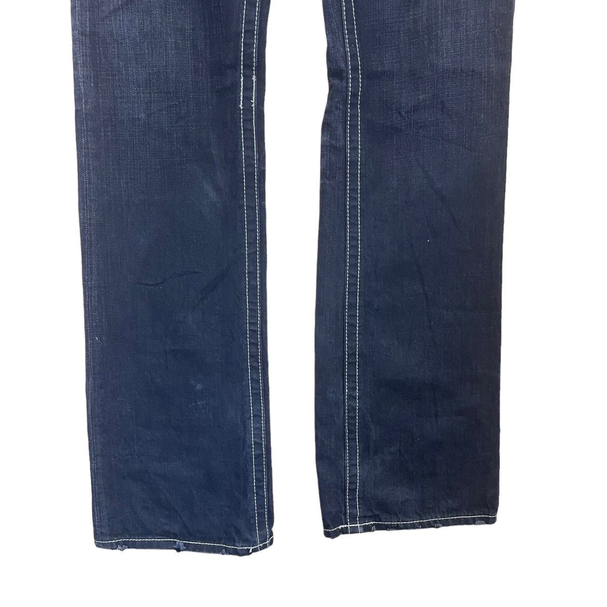 If Six Was Nine Hideaway Nicole Synthetic Leather Lowrise Bootcut Jeans Size US 32 / EU 48 - 6 Thumbnail