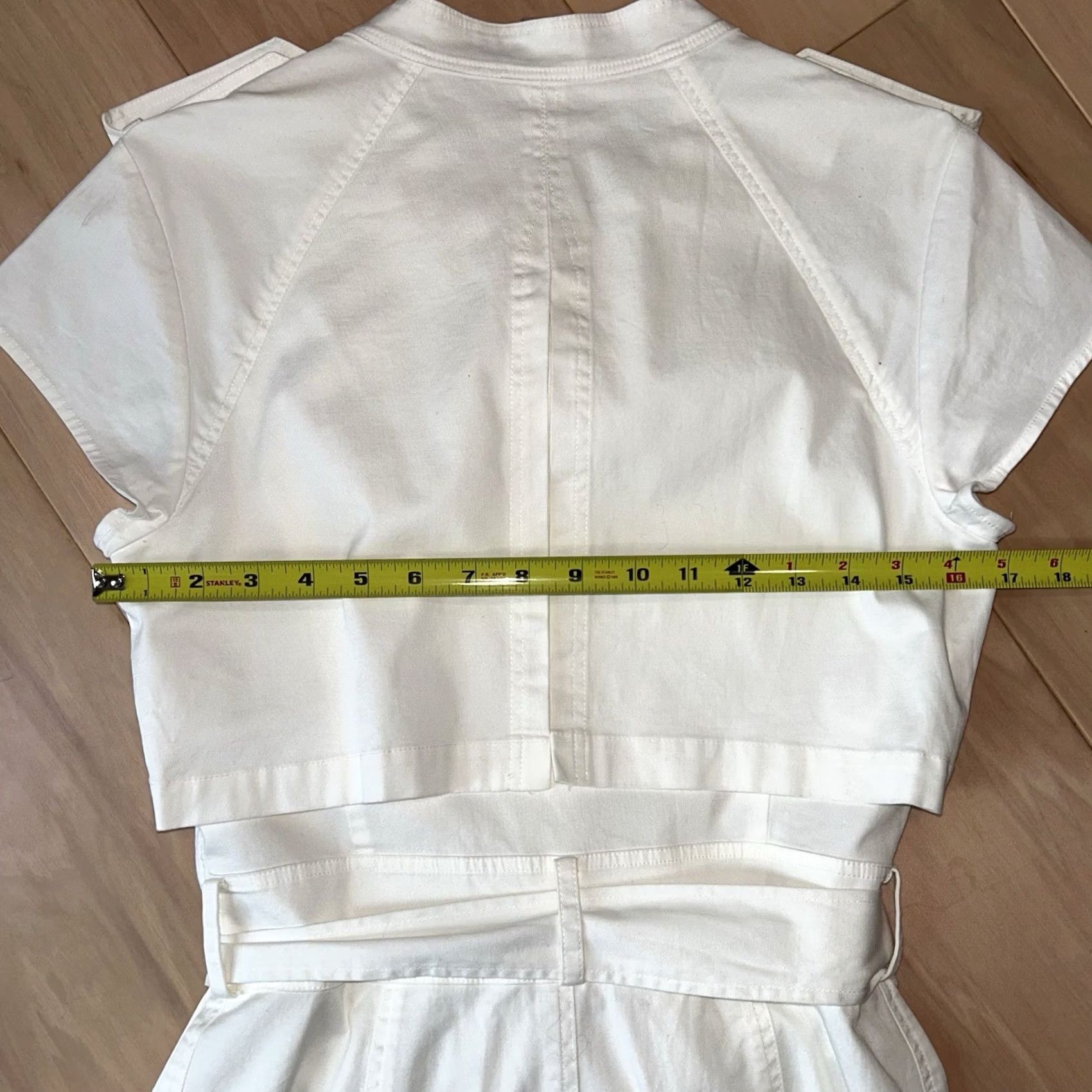 Jason Wu Jason Wu Grey Belted Shift Mini Dress Ivory Short Sleeve Women’s 4 Size 27" / US 4 / IT 40 - 7 Thumbnail