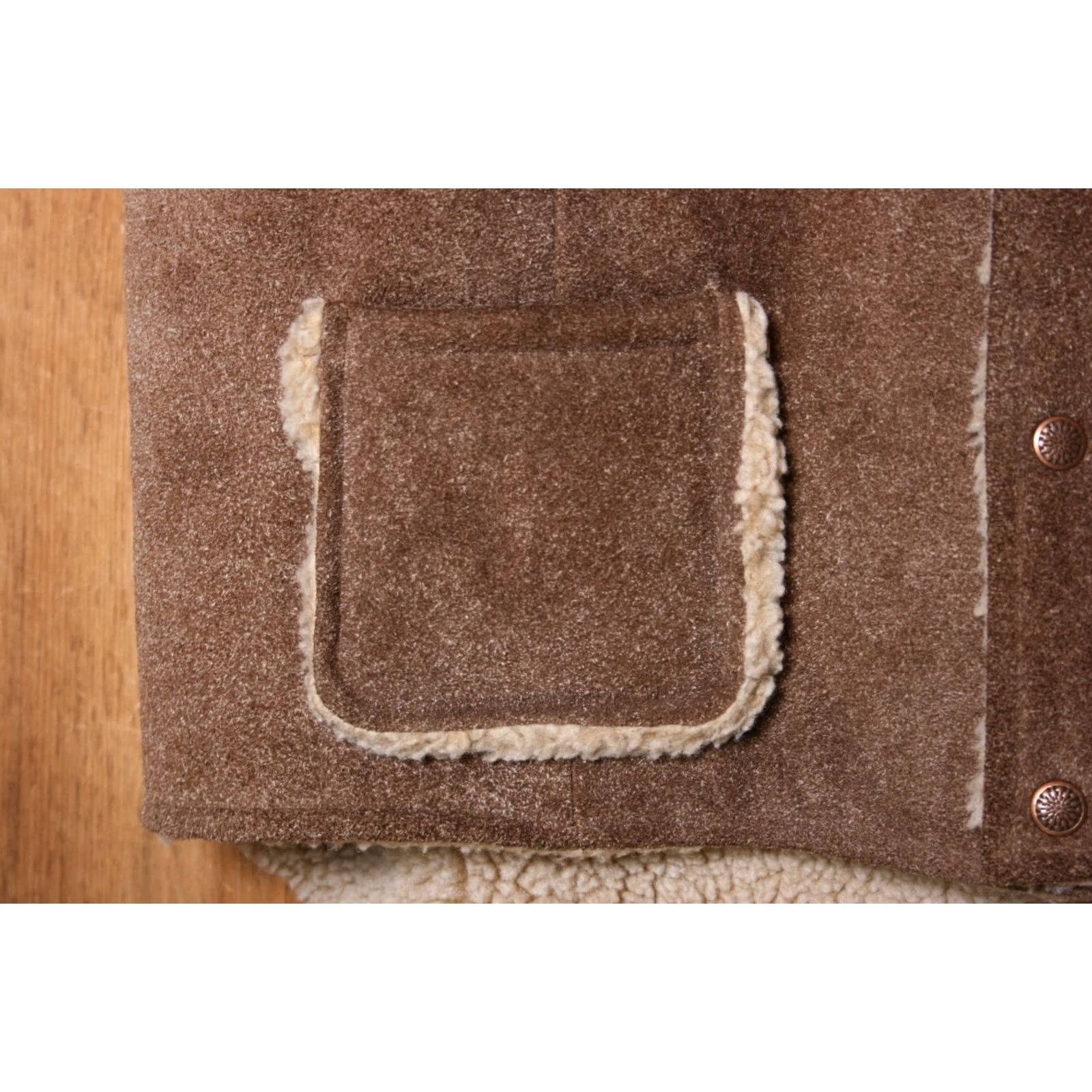 Vintage VINTAGE Swagger Suede Sherpa Lined Snap Button Vest Men's XL Brown Western Suede Vest Mens XL Brown Vintage Swagger Vest Size US XL / EU 56 / 4 - 3 Thumbnail