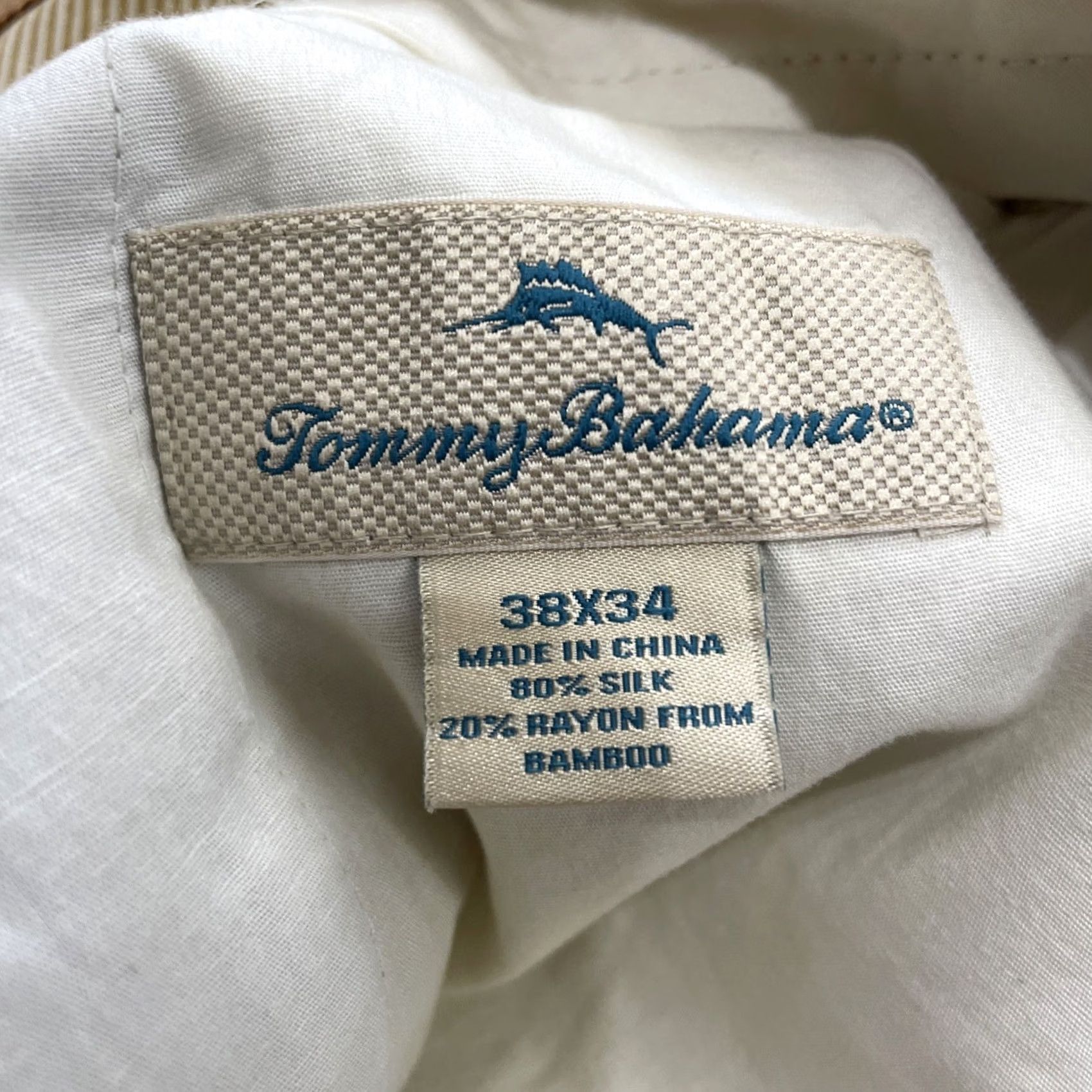 Tommy Bahama Tommy Bahama Pants Men 38x32 Silk Sand Pleat High Relax Trouser Grunge Size US 38 / EU 54 - 4 Thumbnail