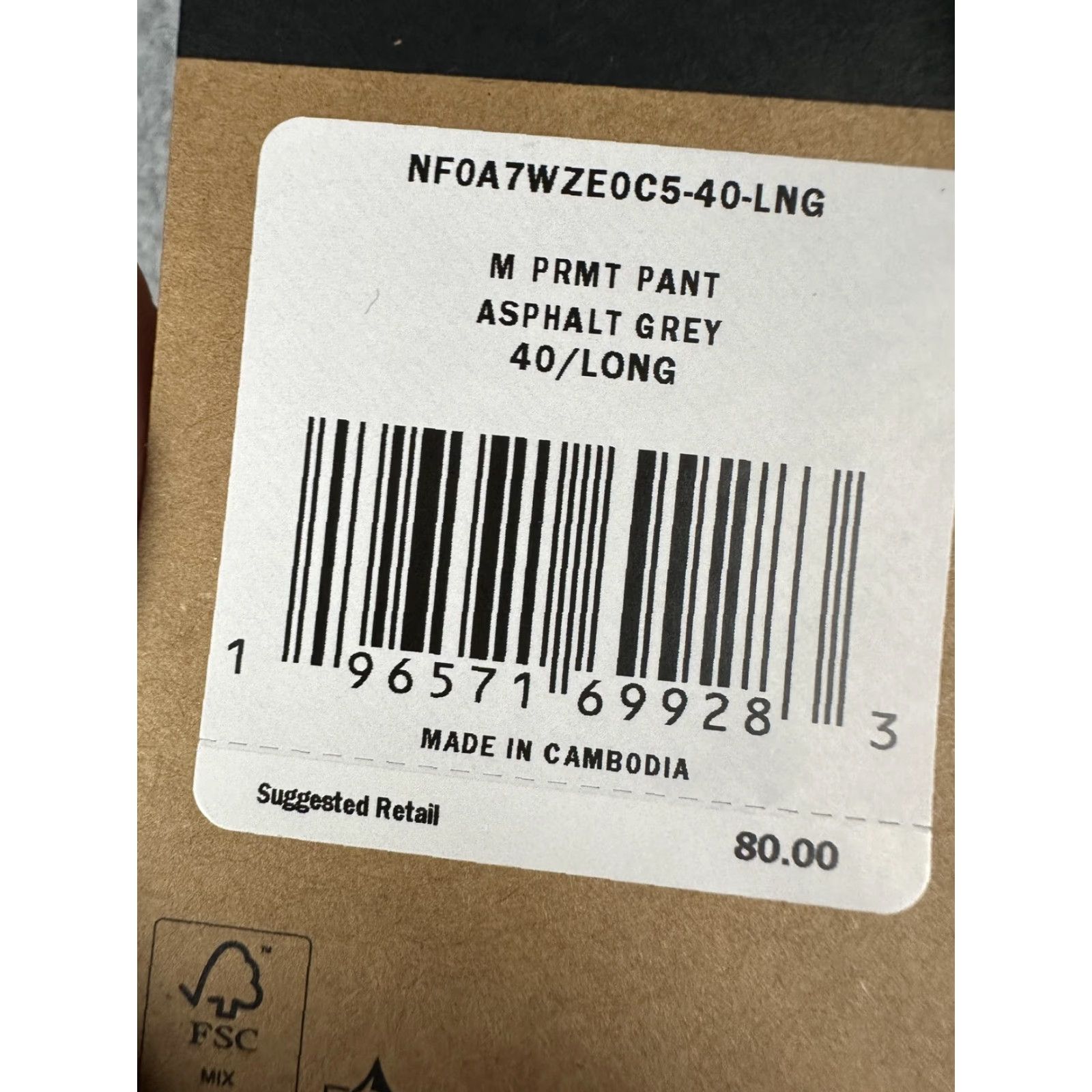 The North Face The North Face Pants Mens 40x34 Gray Stretch Hiking M PRMT Pant NF0A7WZE NWT Size US 40 / EU 56 - 2 Thumbnail