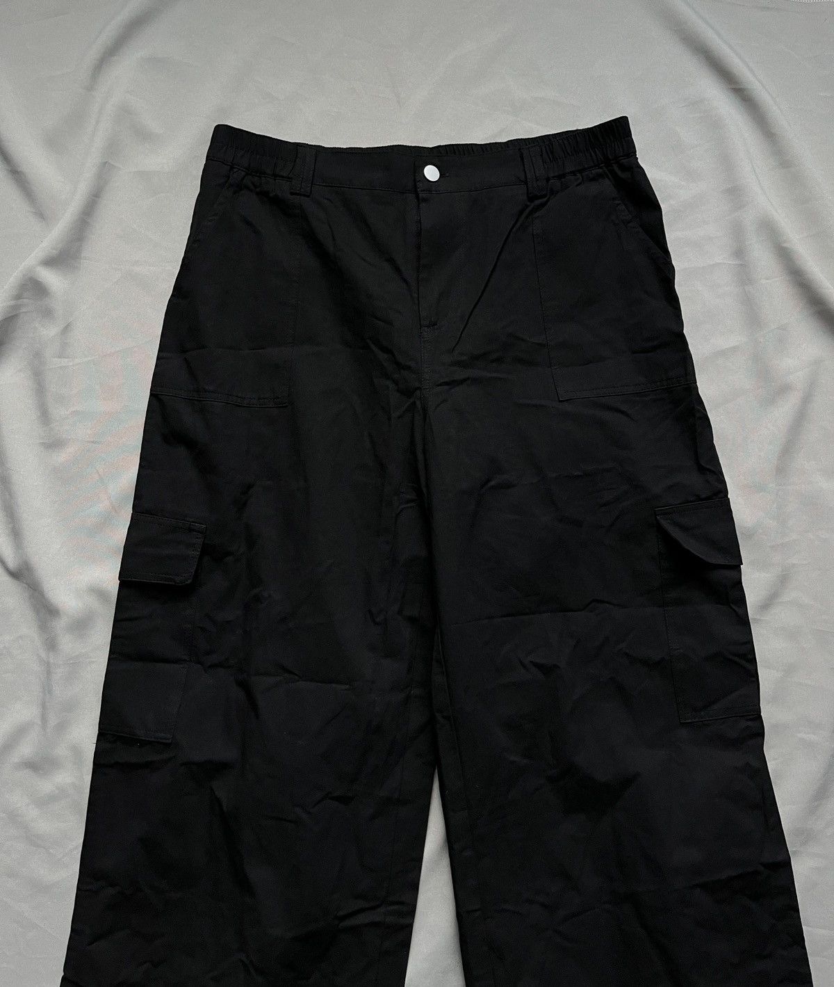 If Six Was Nine Wide Avant Garde Japanism Black Cargo Pants Size US 34 / EU 50 - 4 Thumbnail