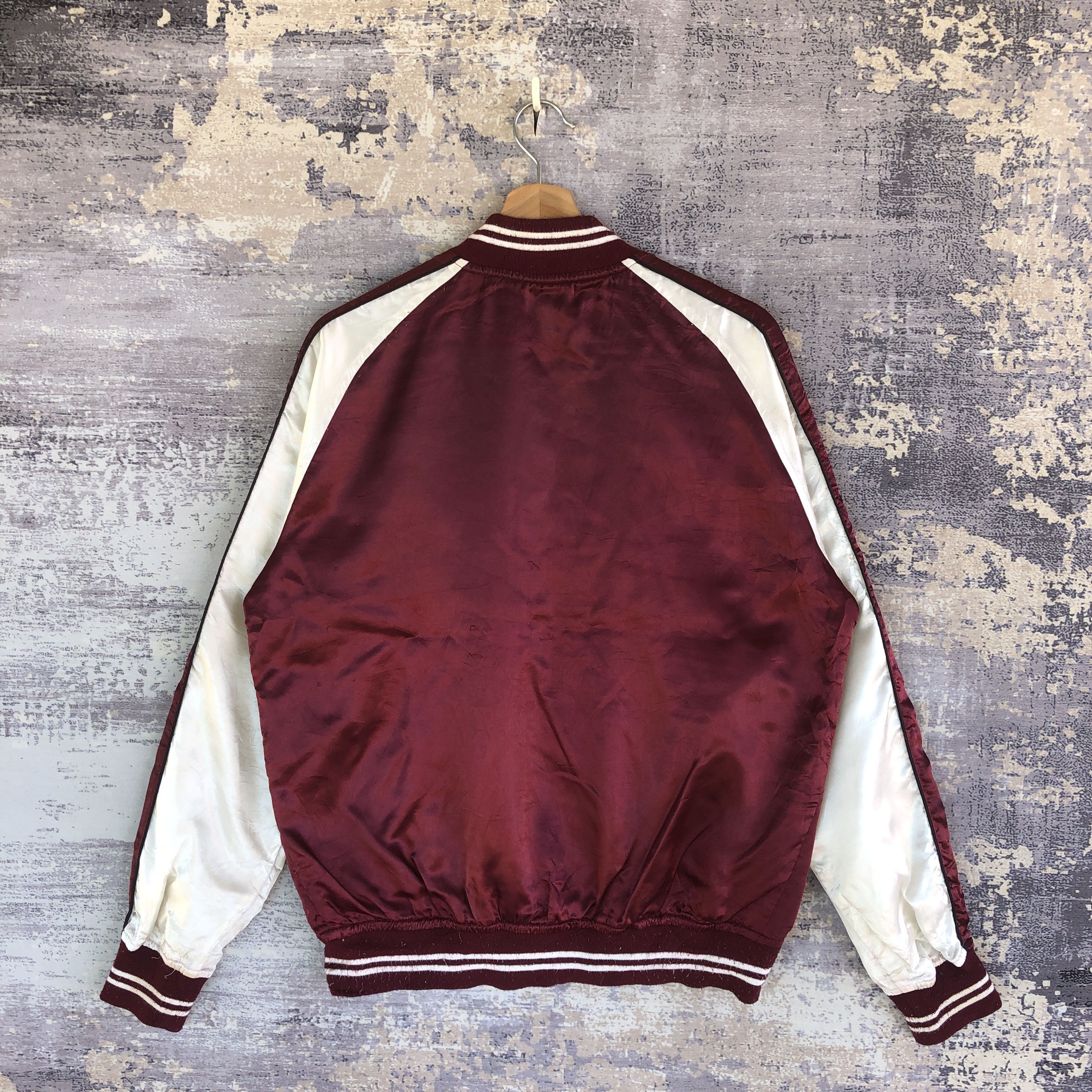 Japanese Brand × Vintage Vintage 90s Japanese Bomber Jackets Satin Bomber Jacket Size US M / EU 48-50 / 2 - 2 Thumbnail