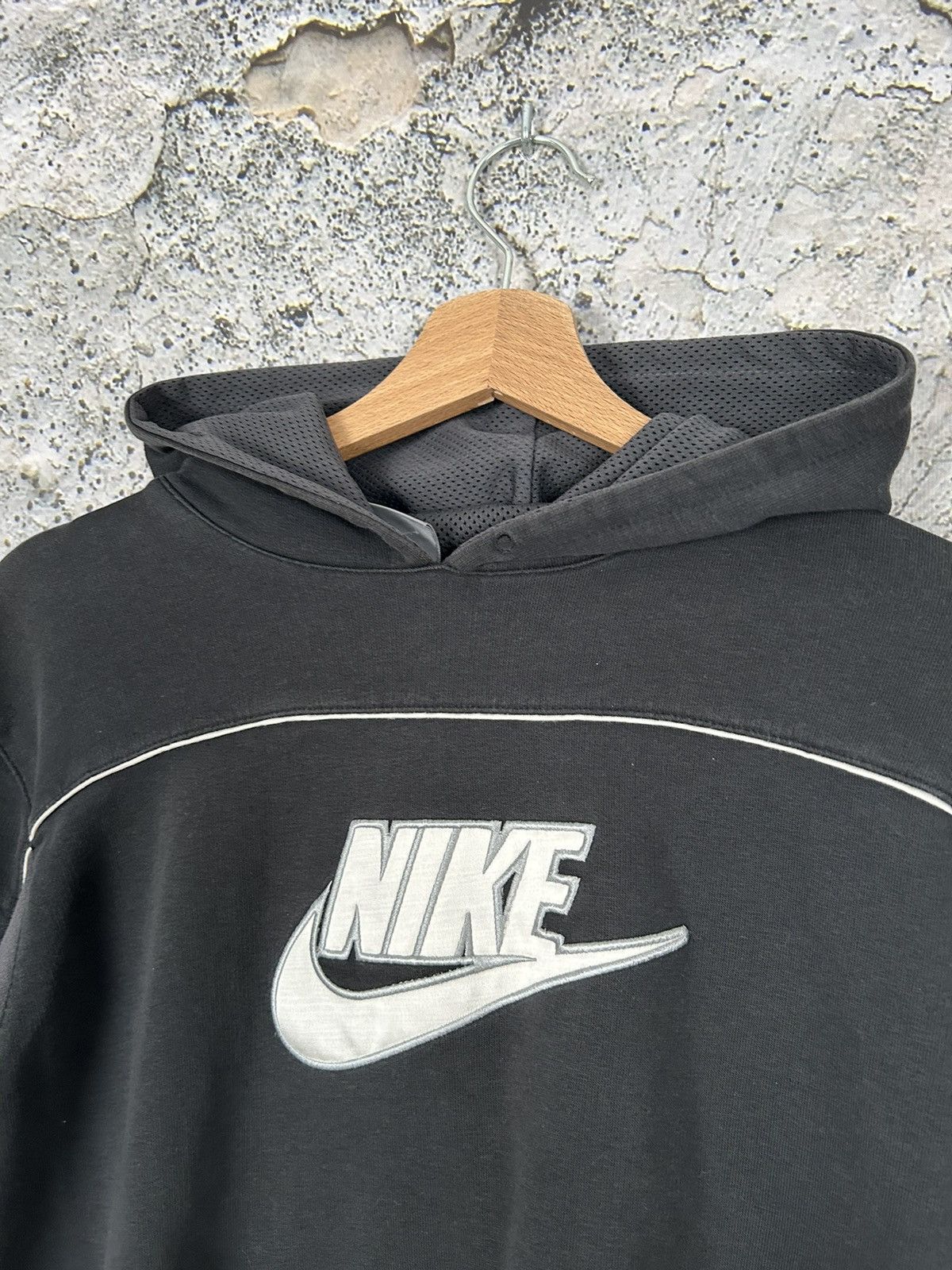Nike Vintage Nike Y2K Swoosh Logo Hoodie Hype Drill Skate Size US S / EU 44-46 / 1 - 3 Thumbnail