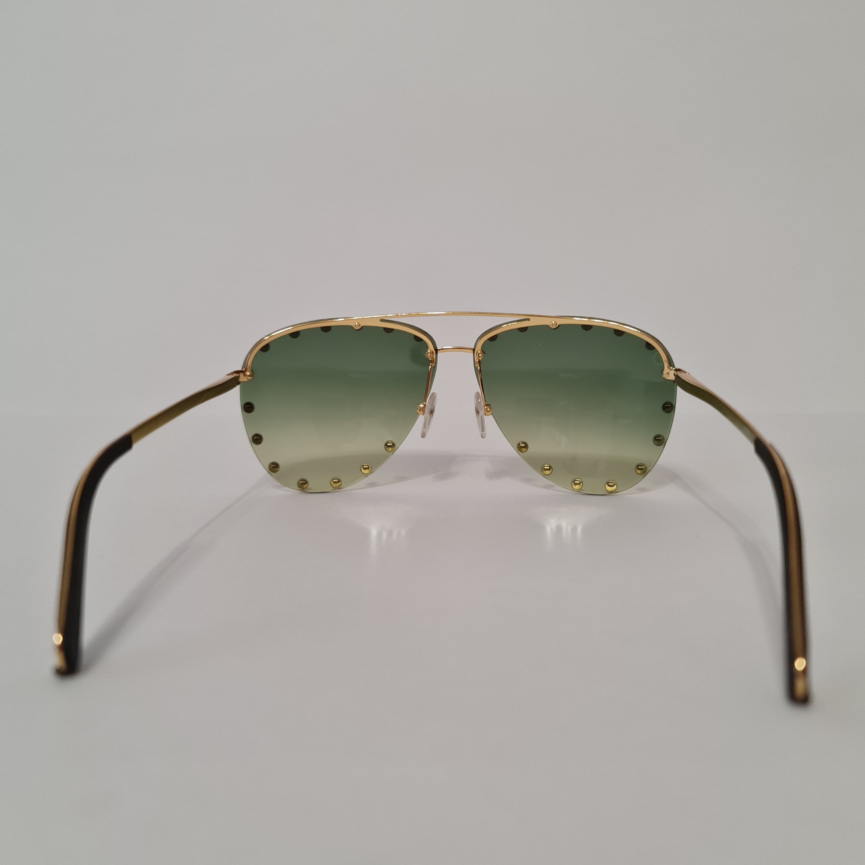 Louis Vuitton Louis Vuitton Green Olive Party Sunglasses Size ONE SIZE - 6 Thumbnail