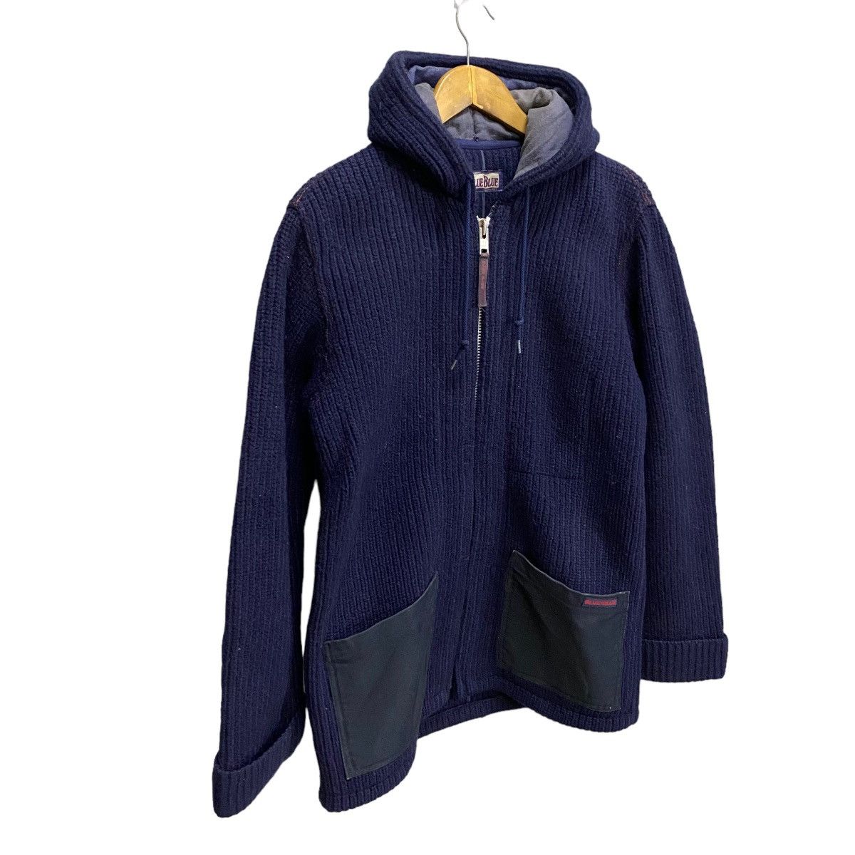 Blue Blue Japan Blue Blue indigo heavy knit hoodie jacket Size US M / EU 48-50 / 2 - 2 Thumbnail