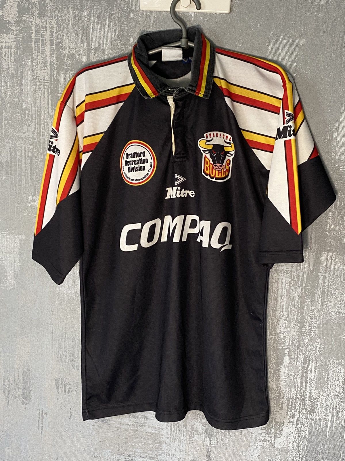 Bradford Bulls Mitre Rugby Jersey 1997 Paul #1 Match Worn