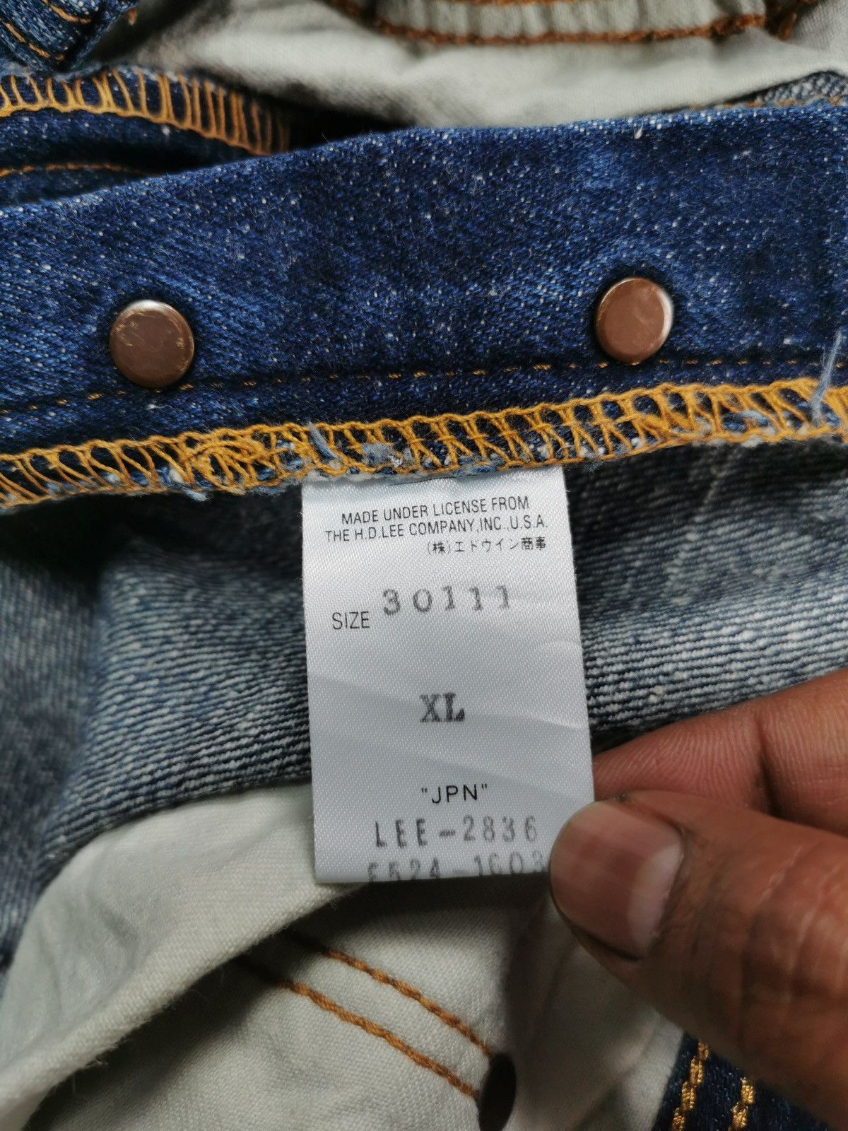 Japanese Brand × Lee The HD Lee Merc Company Jeans (LG92) Size US 36 / EU 52 - 10 Thumbnail