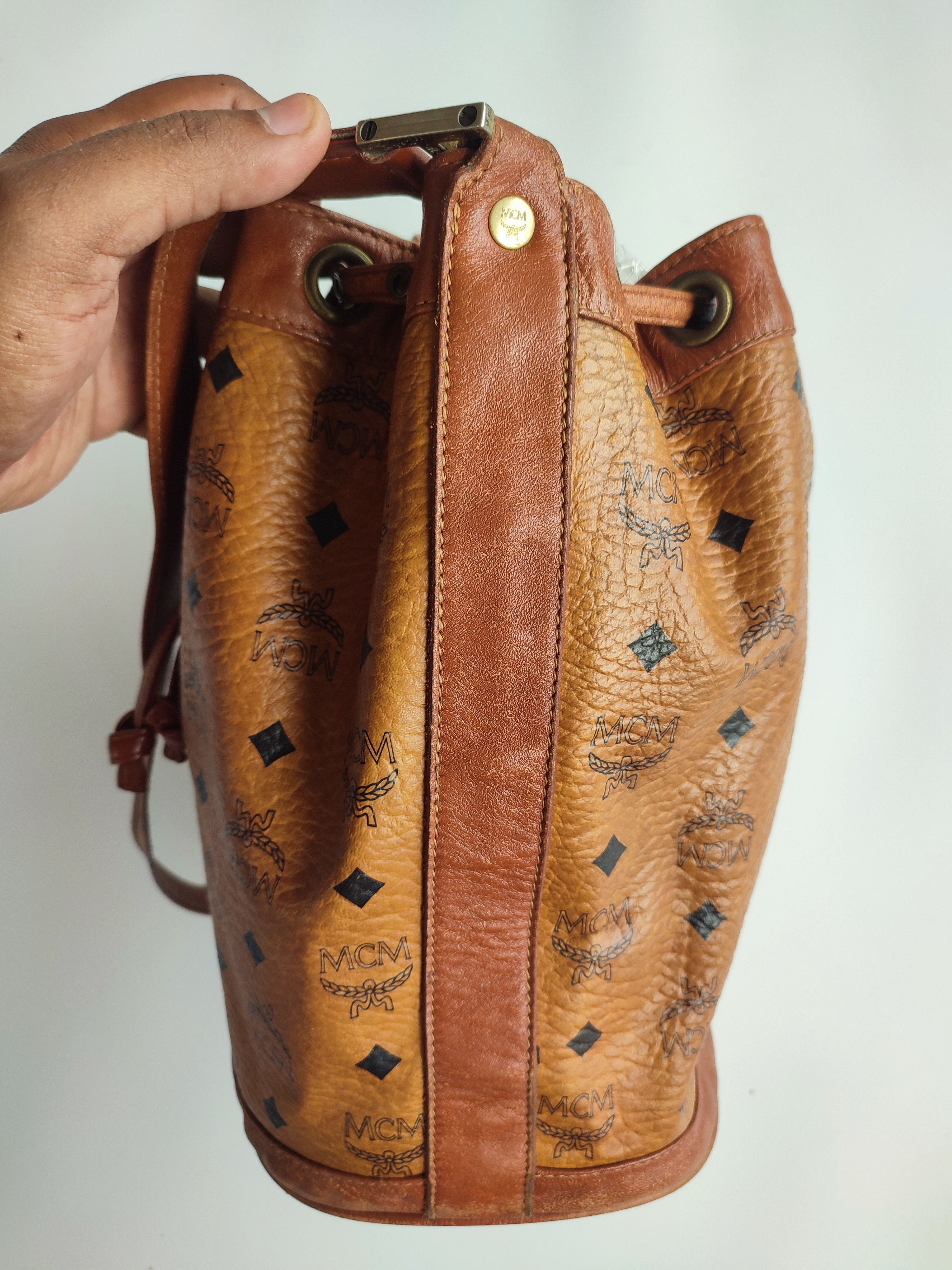MCM MCM VISETOS DRAWSTRING BUCKET BAG Size ONE SIZE - 5 Thumbnail