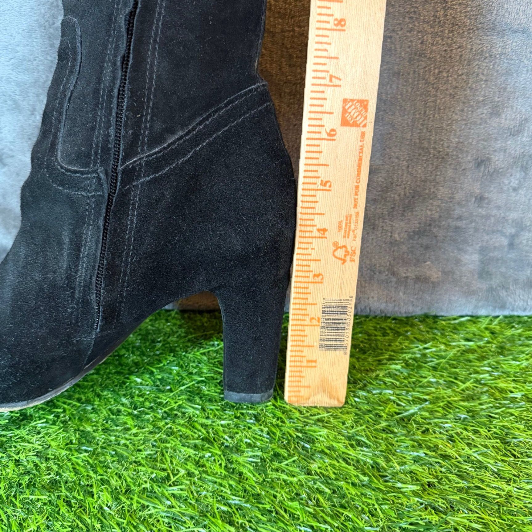 Sam Edelman Sam Edelman Black Suede Knee High Boots Block Heel Side Zip Buckle Womens 9.5 M Size US 10 / IT 40 - 7 Thumbnail