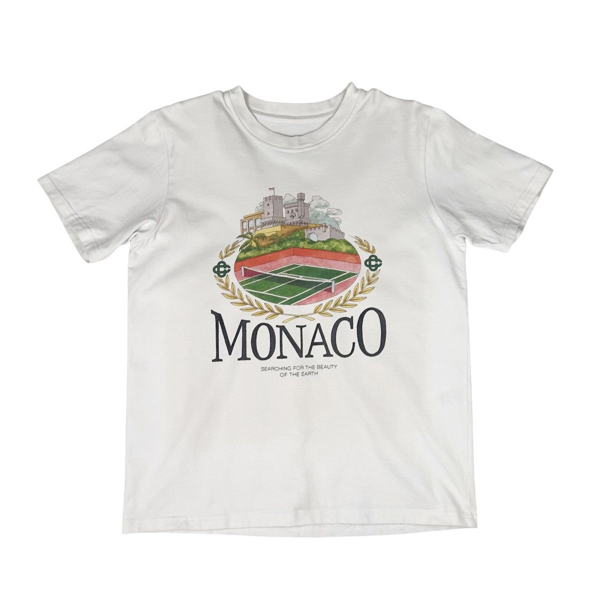 Casablanca Casablanca Tennis Club Monaco T-Shirt Mens Medium White Size US M / EU 48-50 / 2 - 1 Thumbnail