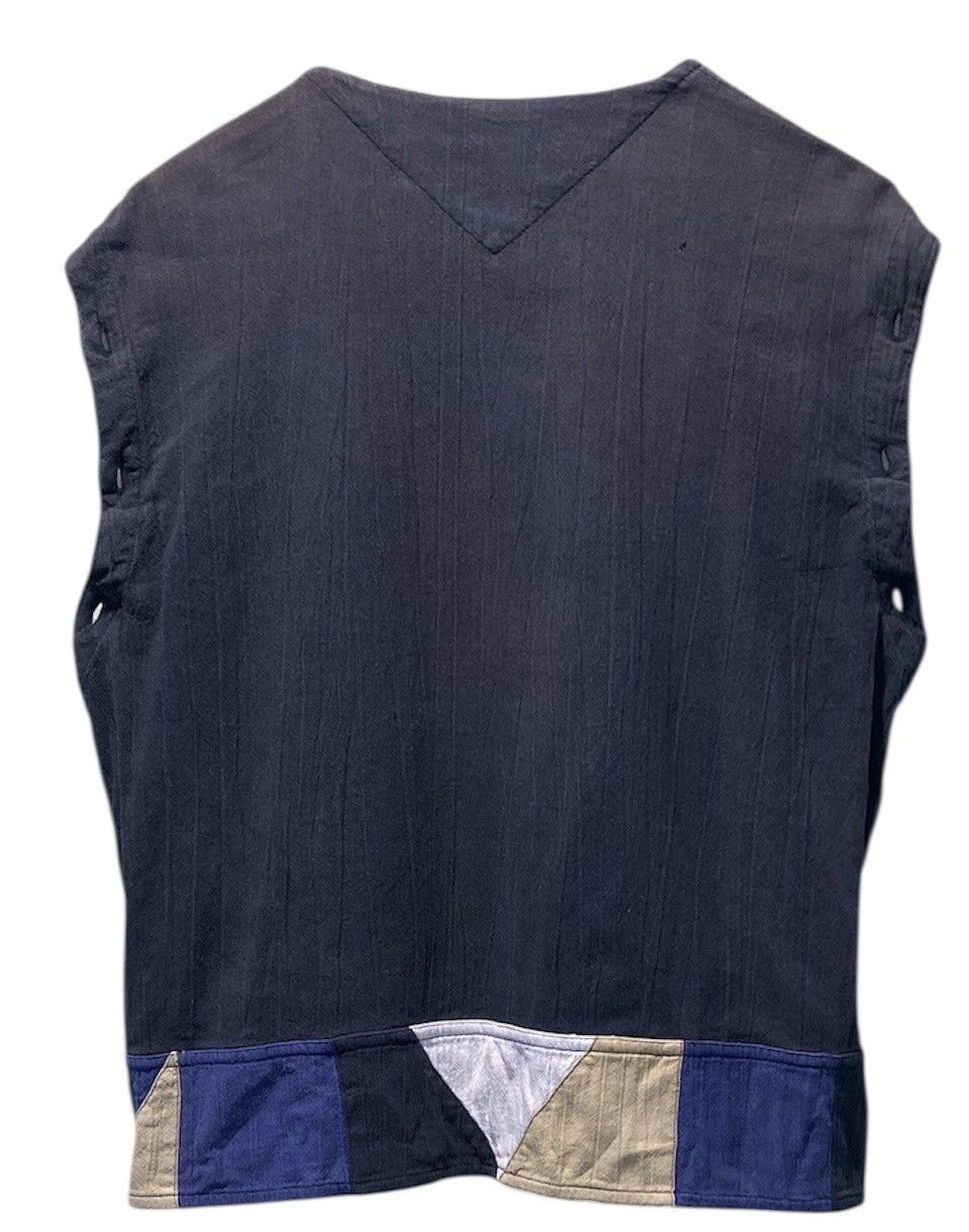 Issey Miyake Vintage 80s Archive ISSEY SPORT 2-Way Collarless Patchwork Size M / US 6-8 / IT 42-44 - 4 Thumbnail