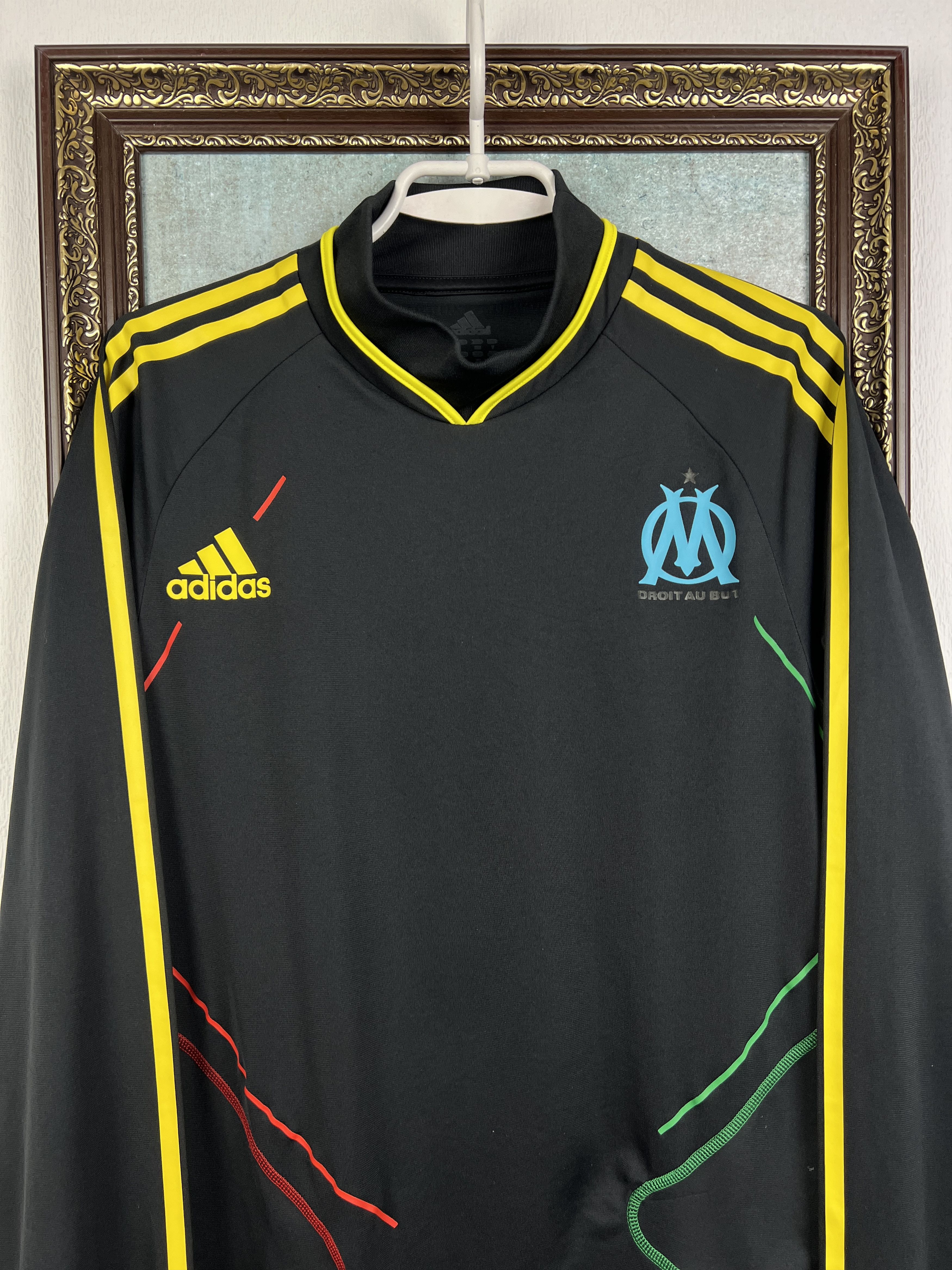 Adidas Olympique Marseille Football Shirt TrackTop Sweatshirt Size US M / EU 48-50 / 2 - 3 Thumbnail