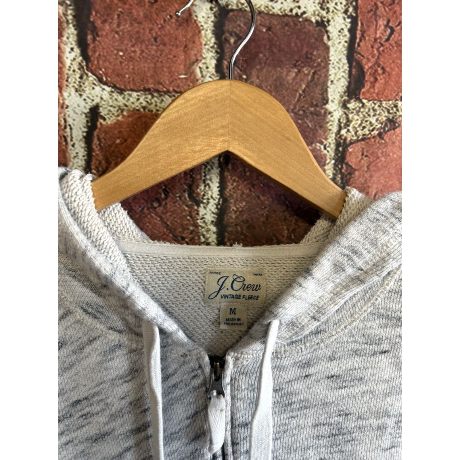 J.Crew J. Crew Womens Gray Knit Full Zip Hooded Sweatshirt Size Medium Size M / US 6-8 / IT 42-44 - 3 Thumbnail
