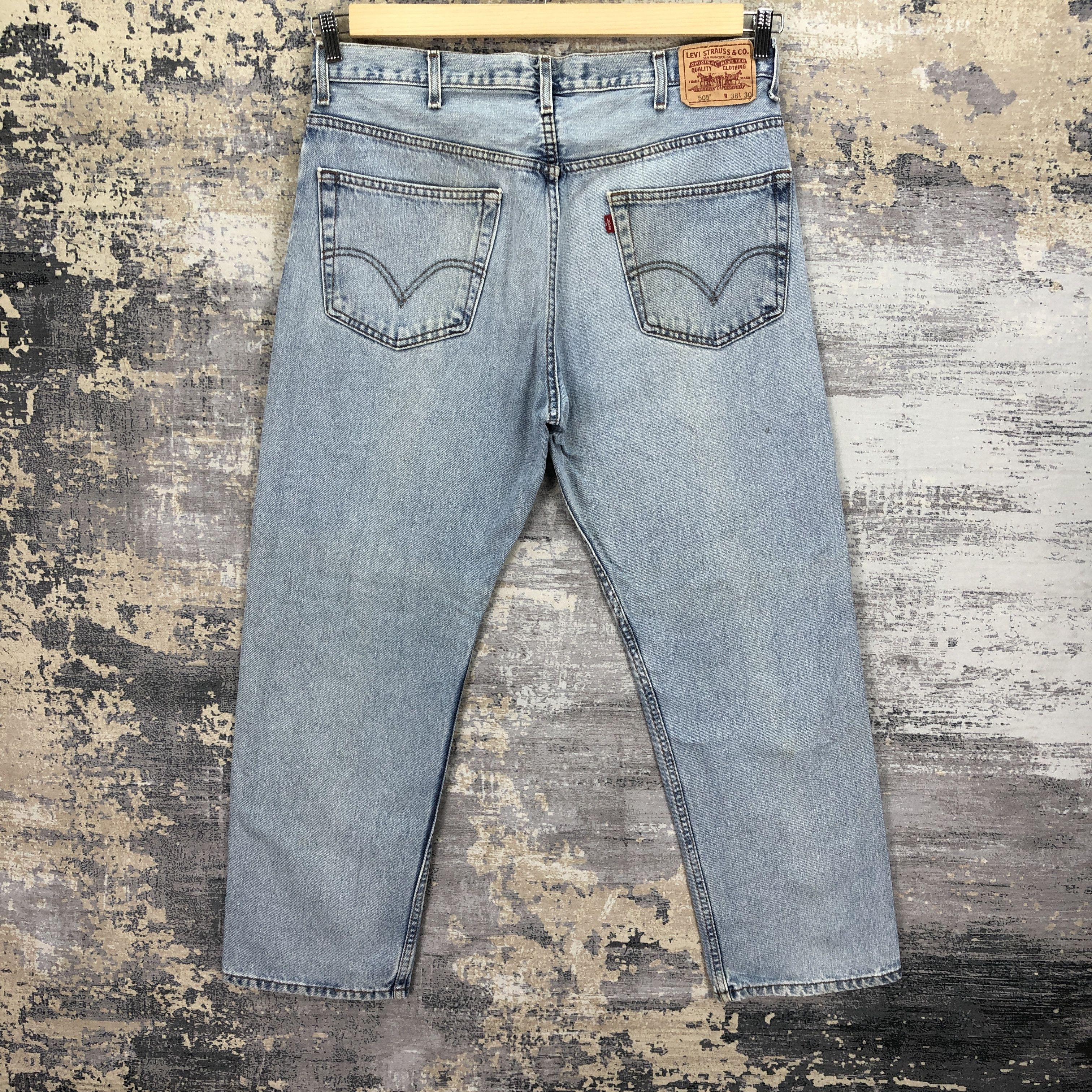 Levi's × Vintage Vintage Y2K Levis 505 Denim Light Washed Levi's Faded Jeans Size US 36 / EU 52 - 2 Thumbnail
