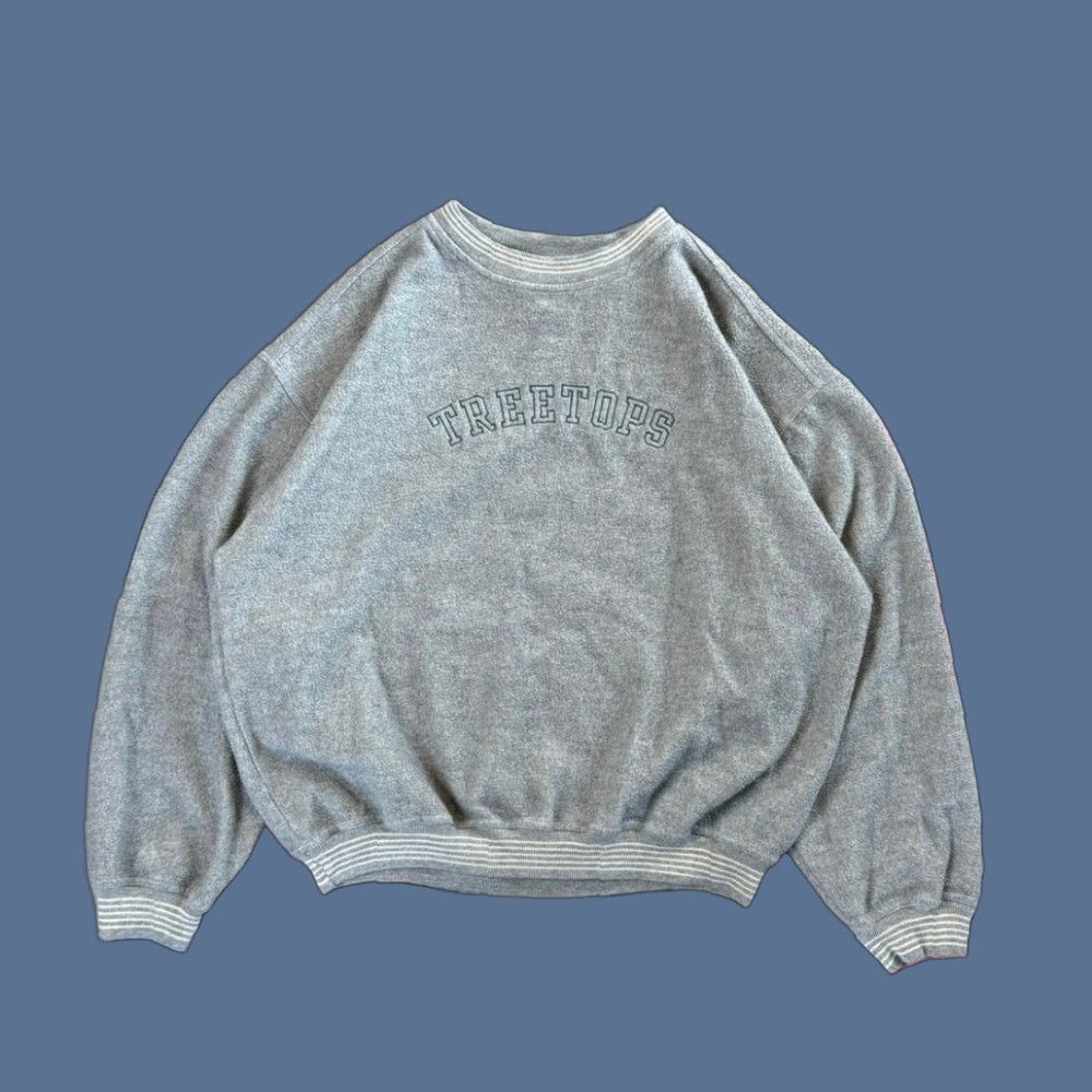 Vintage VINTAGE 90s Treetops Golf Golfing Crewneck Sweatshirt Size XL Embroidered Mens Gray Crew Neck Pullover Sweatshirt Golfing Sports Outdoor Size US XL / EU 56 / 4 - 1 Thumbnail