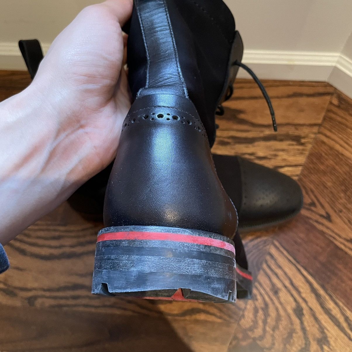 Christian Louboutin Navy Glove soft Nylon Boots Size US 7 / EU 40 - 13 Thumbnail