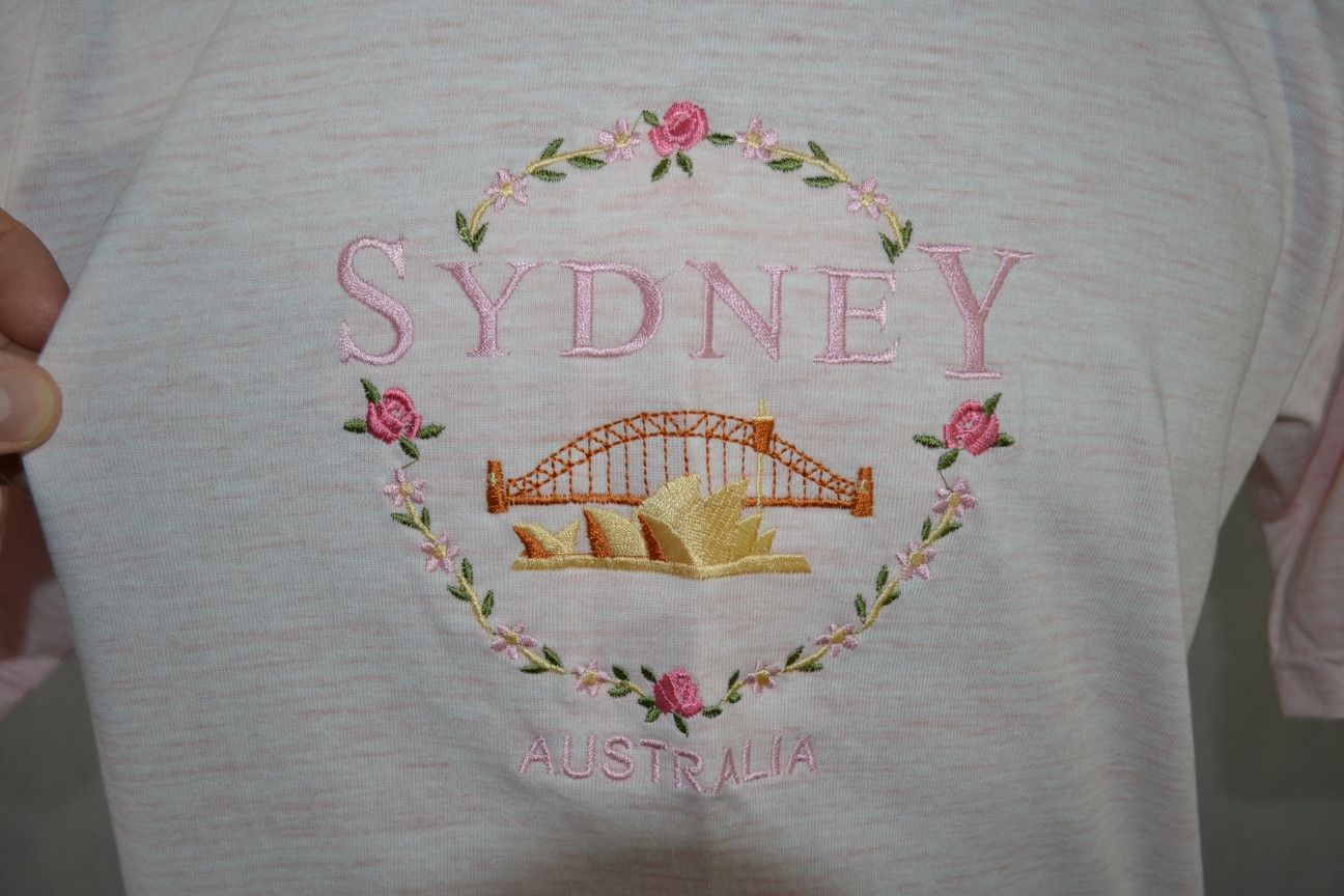 Other × Vintage Vintage Sydney Australia Embroidered Flowers NEW t-shirt tee Size US M / EU 48-50 / 2 - 5 Thumbnail