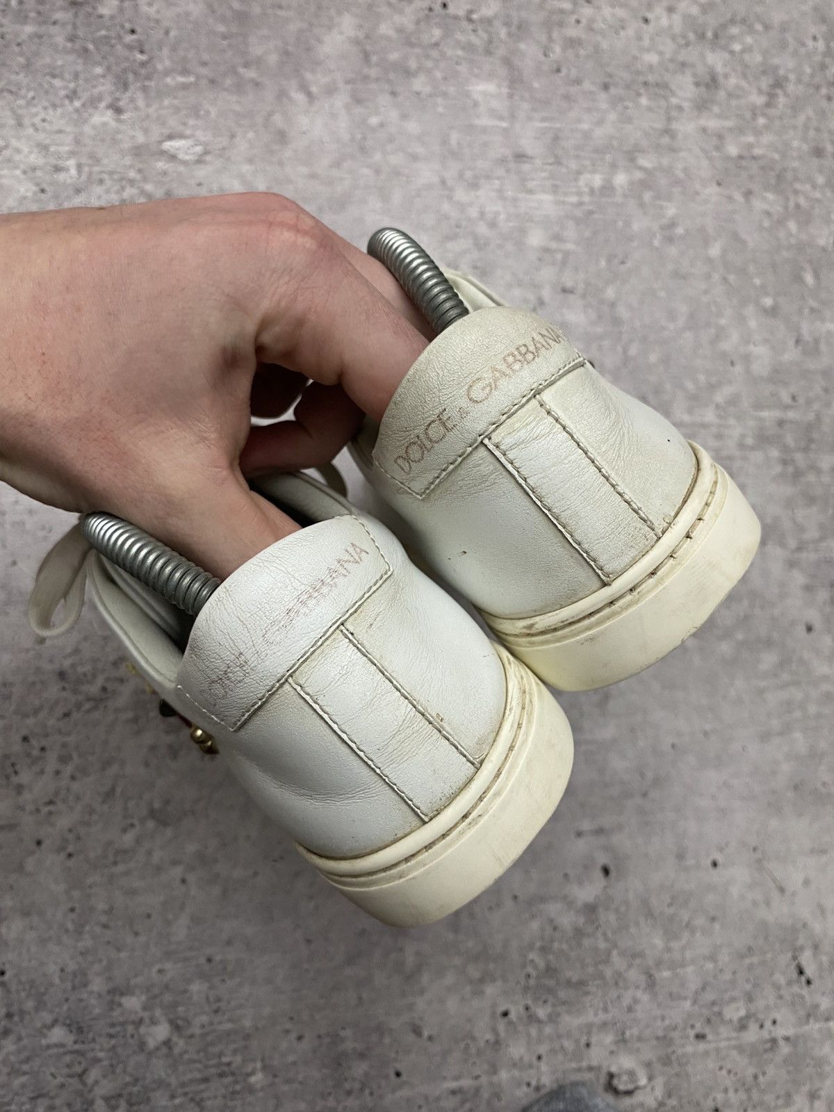 Dolce & Gabbana 🔥Dolce & Gabbana hear leather sneakers Size US 8 / IT 38 - 8 Thumbnail
