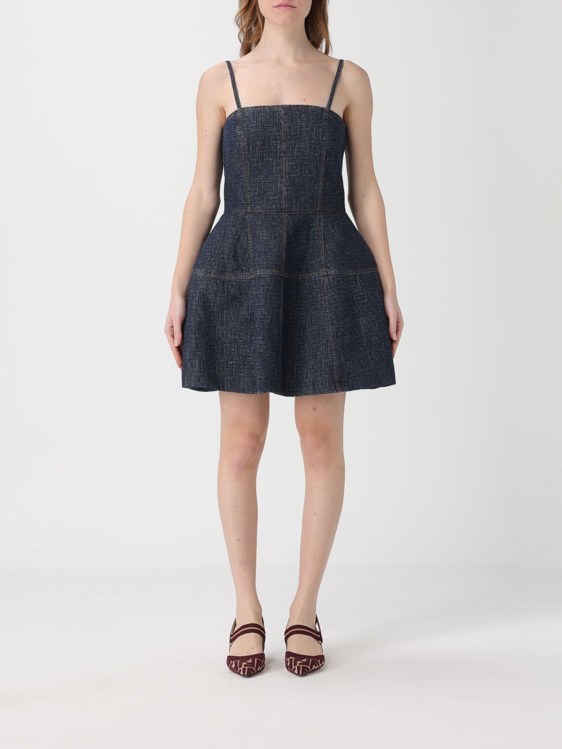 Fendi Fendi Dress Woman Blue Size M / US 6-8 / IT 42-44 - 1 Thumbnail